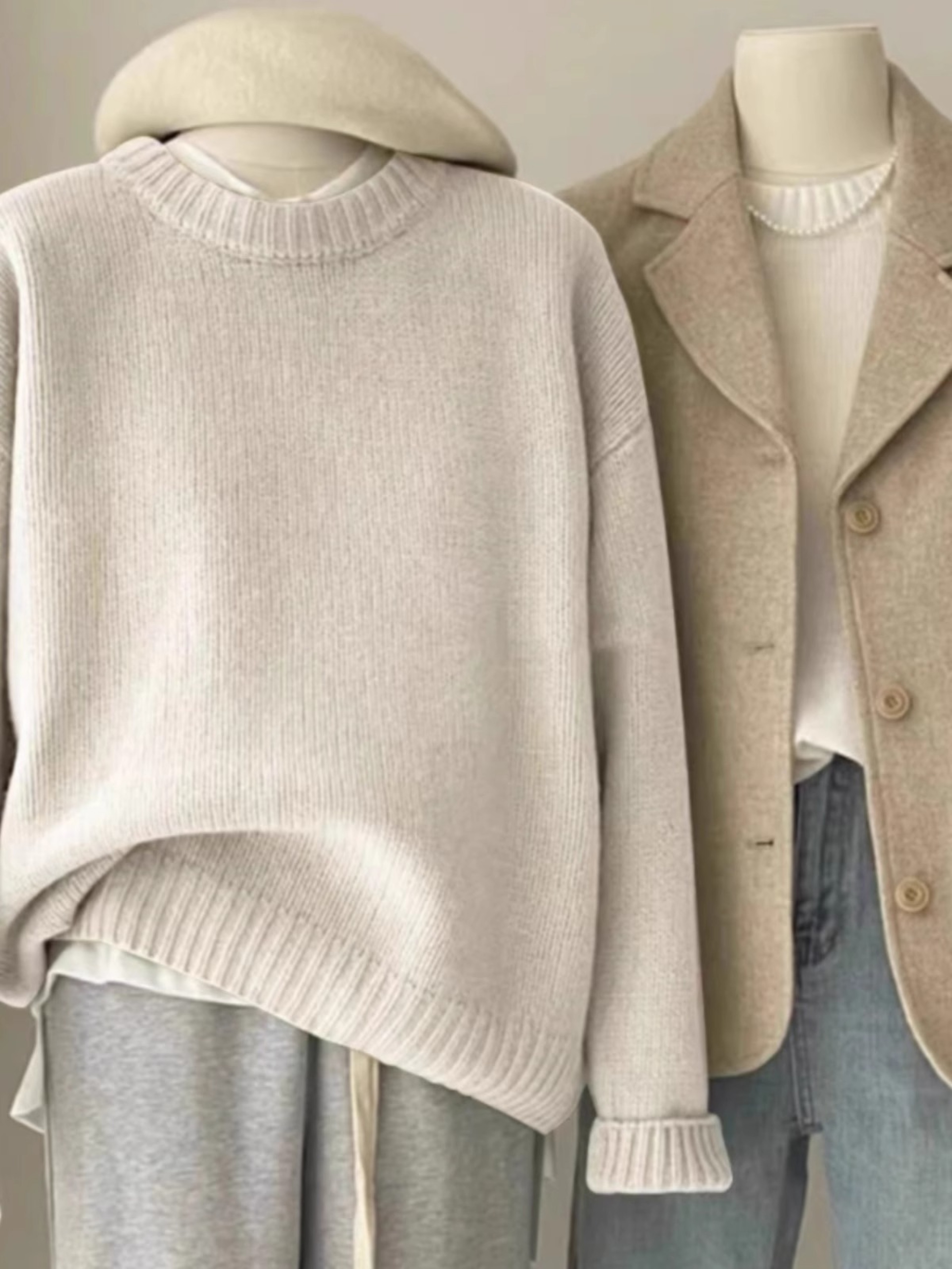 Women's Cashmere Crewneck Sweater 100% Pure Soft Lightweight – view 2