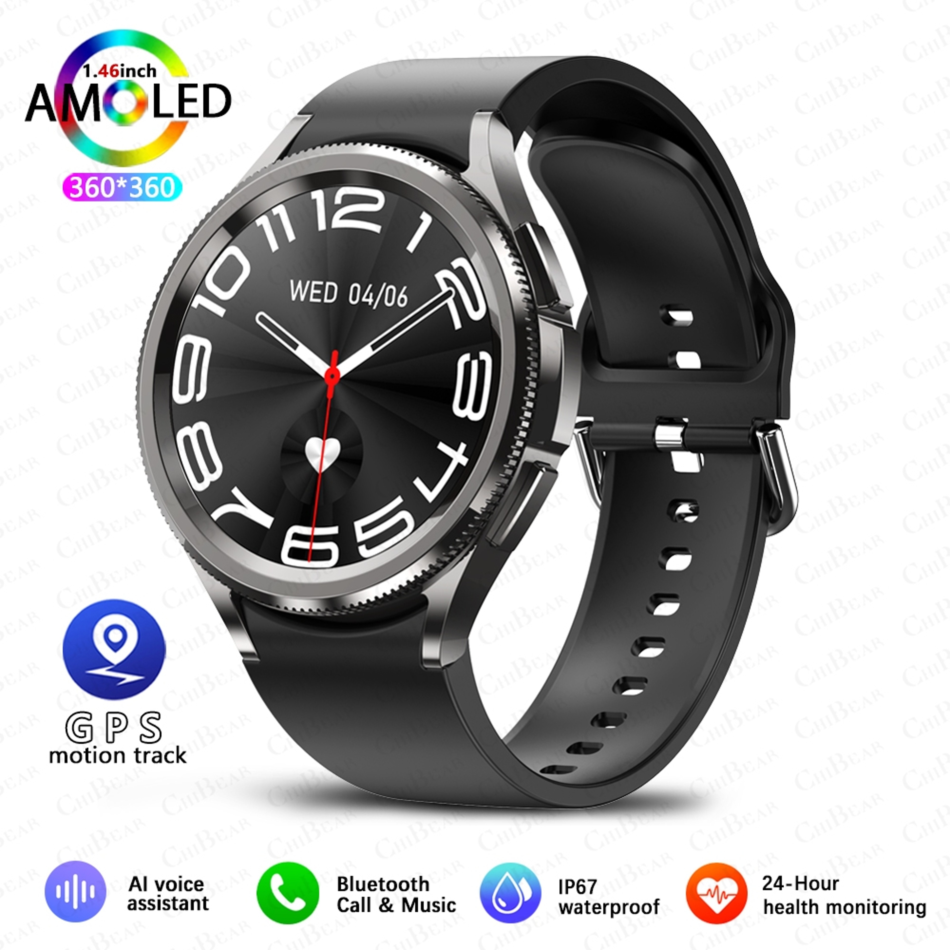 Galaxy Watch 6 Men Smartwatch With GPS Tracking AMOLED Screen And Fitness Modes 8