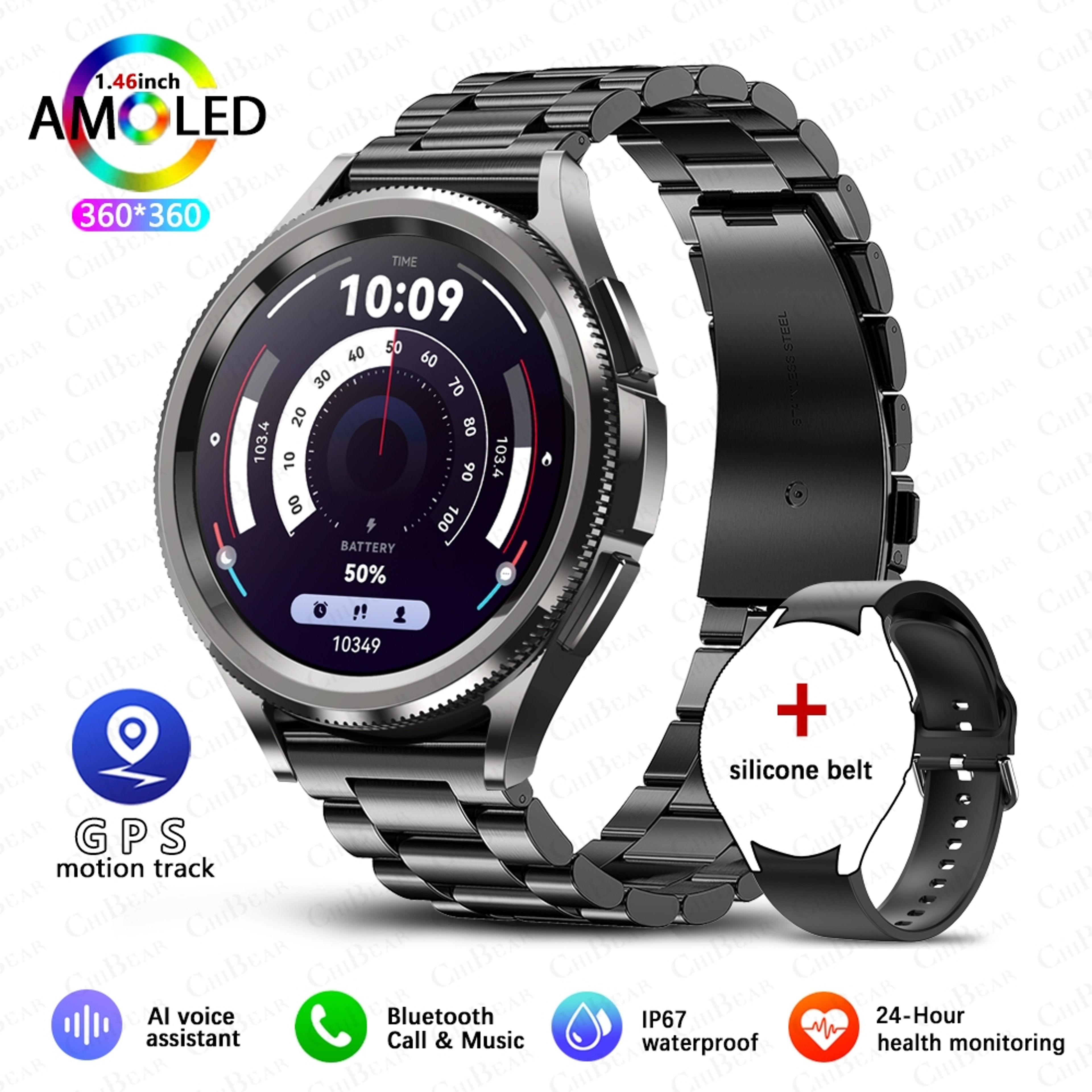 Galaxy Watch 6 Men Smartwatch With GPS Tracking AMOLED Screen And Fitness Modes 14