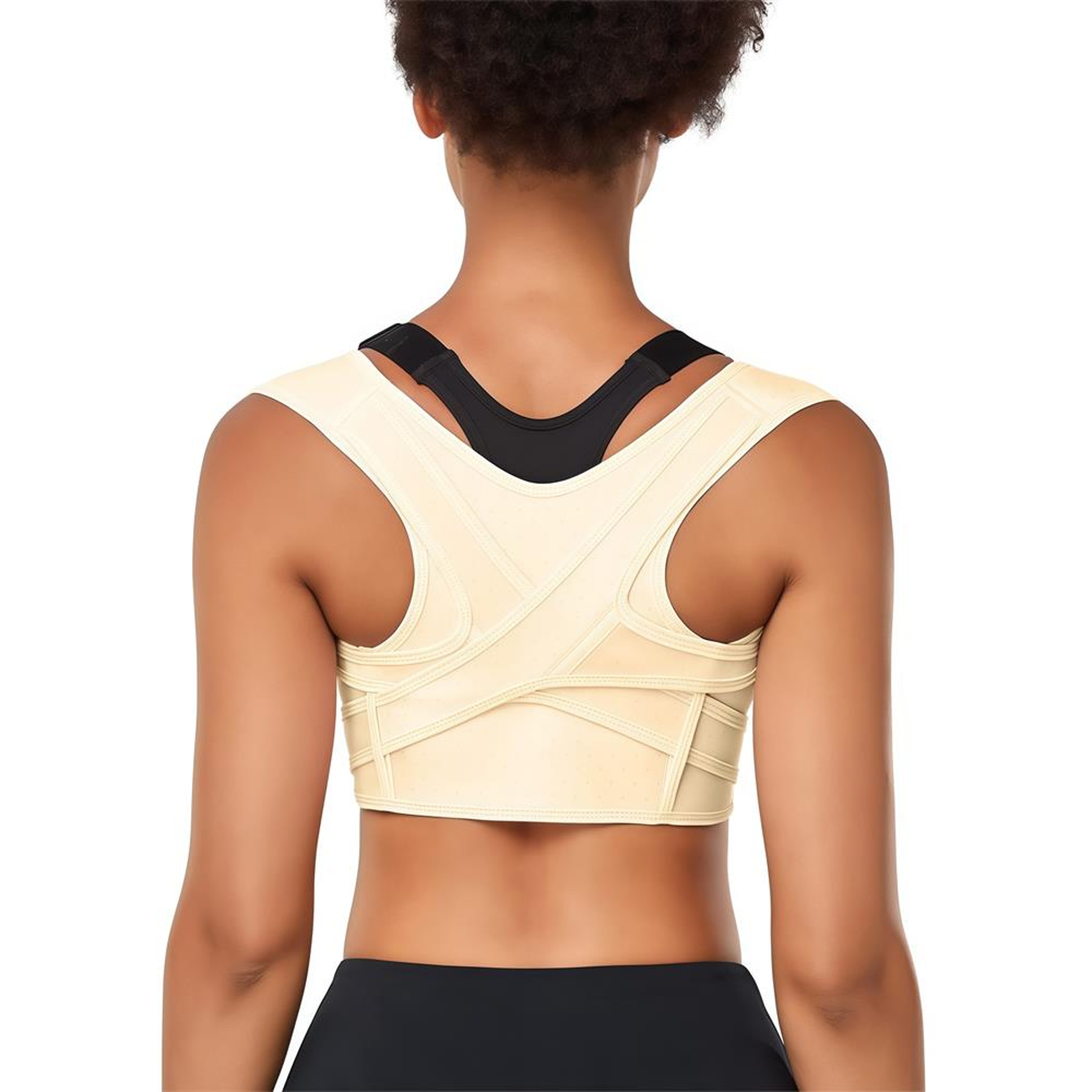 Breathable Posture Corrector Back Brace for Adjustable Upper Back Support – view 7