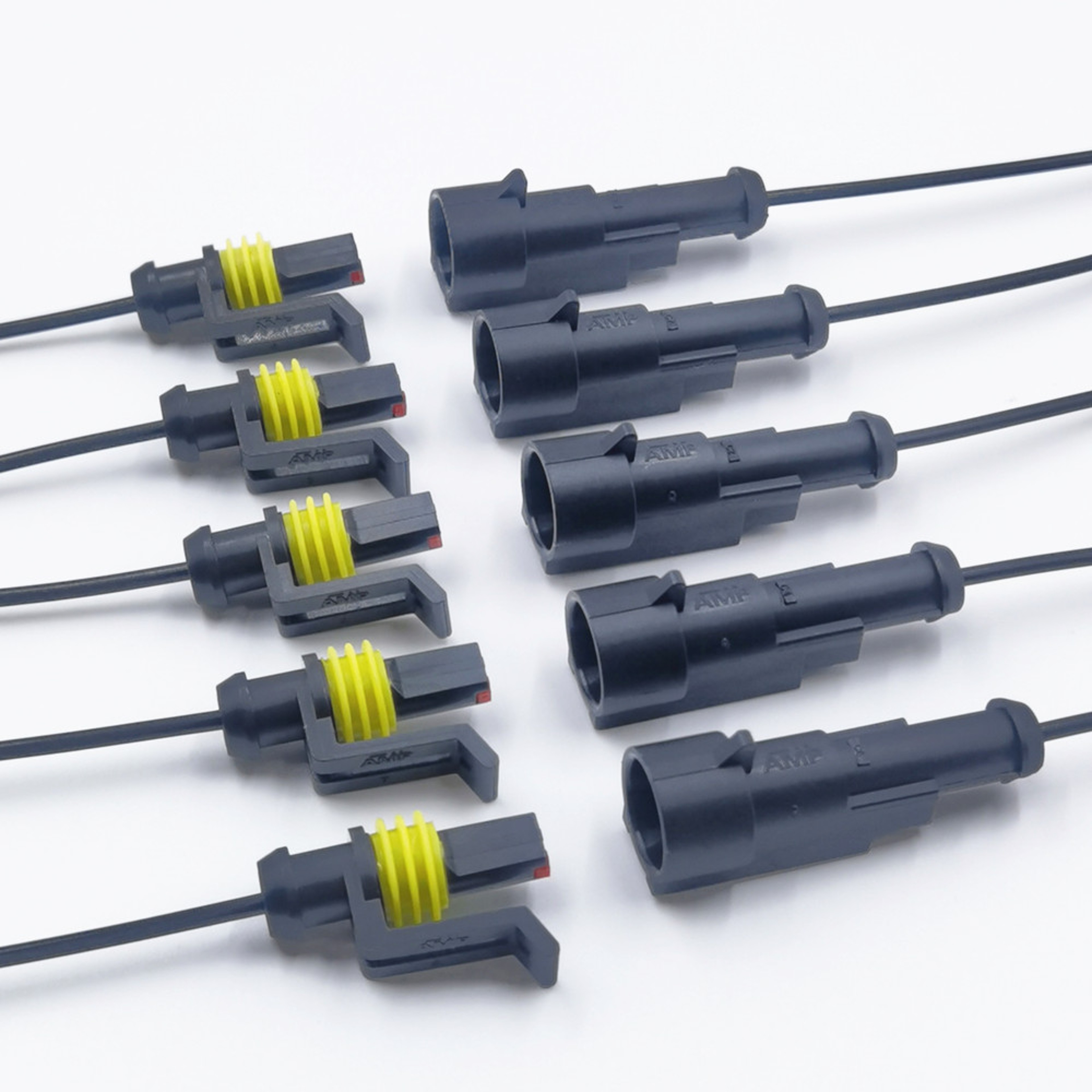 Waterproof Electrical Connector 10Pcs Quick Connect Wire Terminals for Cars Boats RVs – view 10