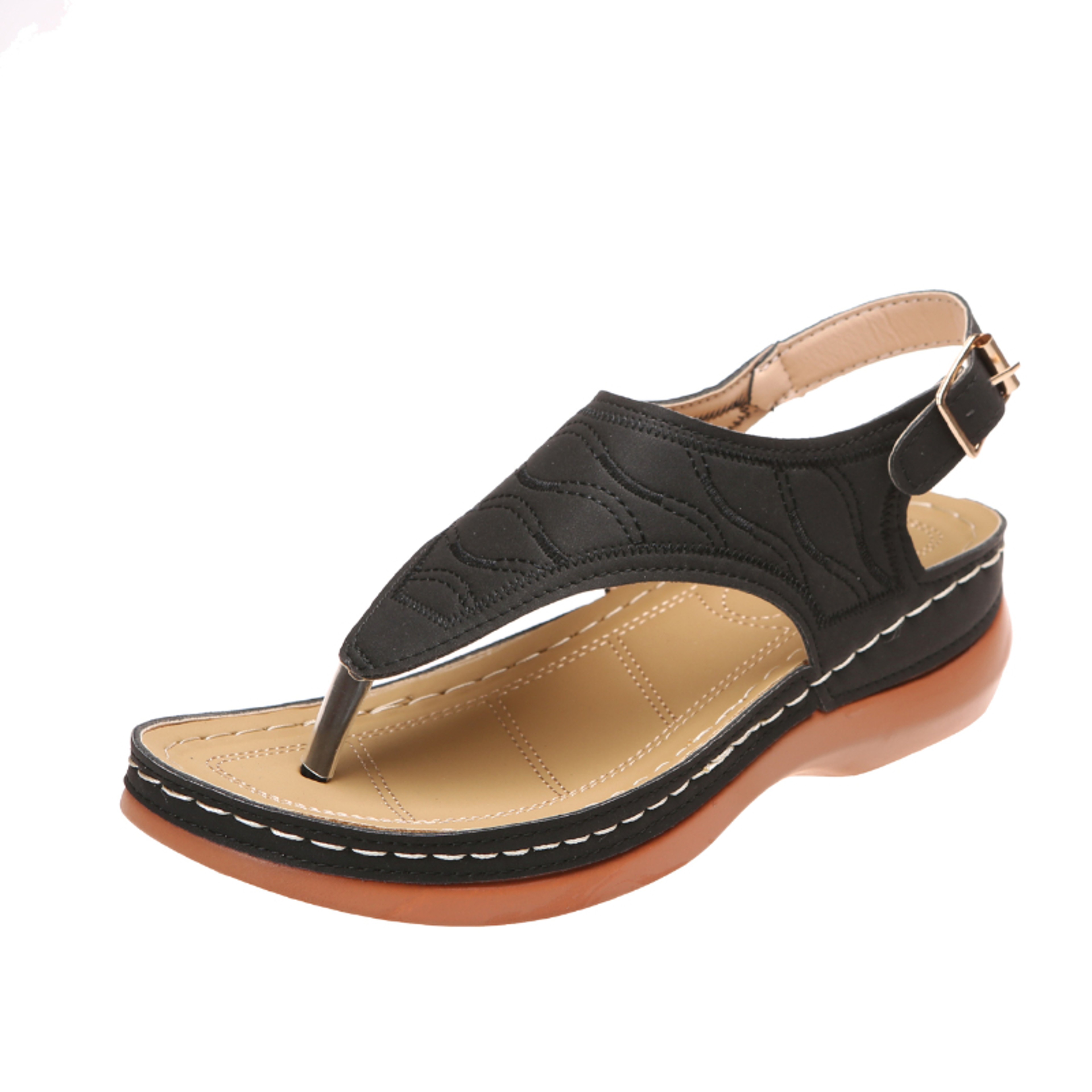 Casual Women Orthopedic Sandals Flat Slides With Arch Support And Bunion Relief 5