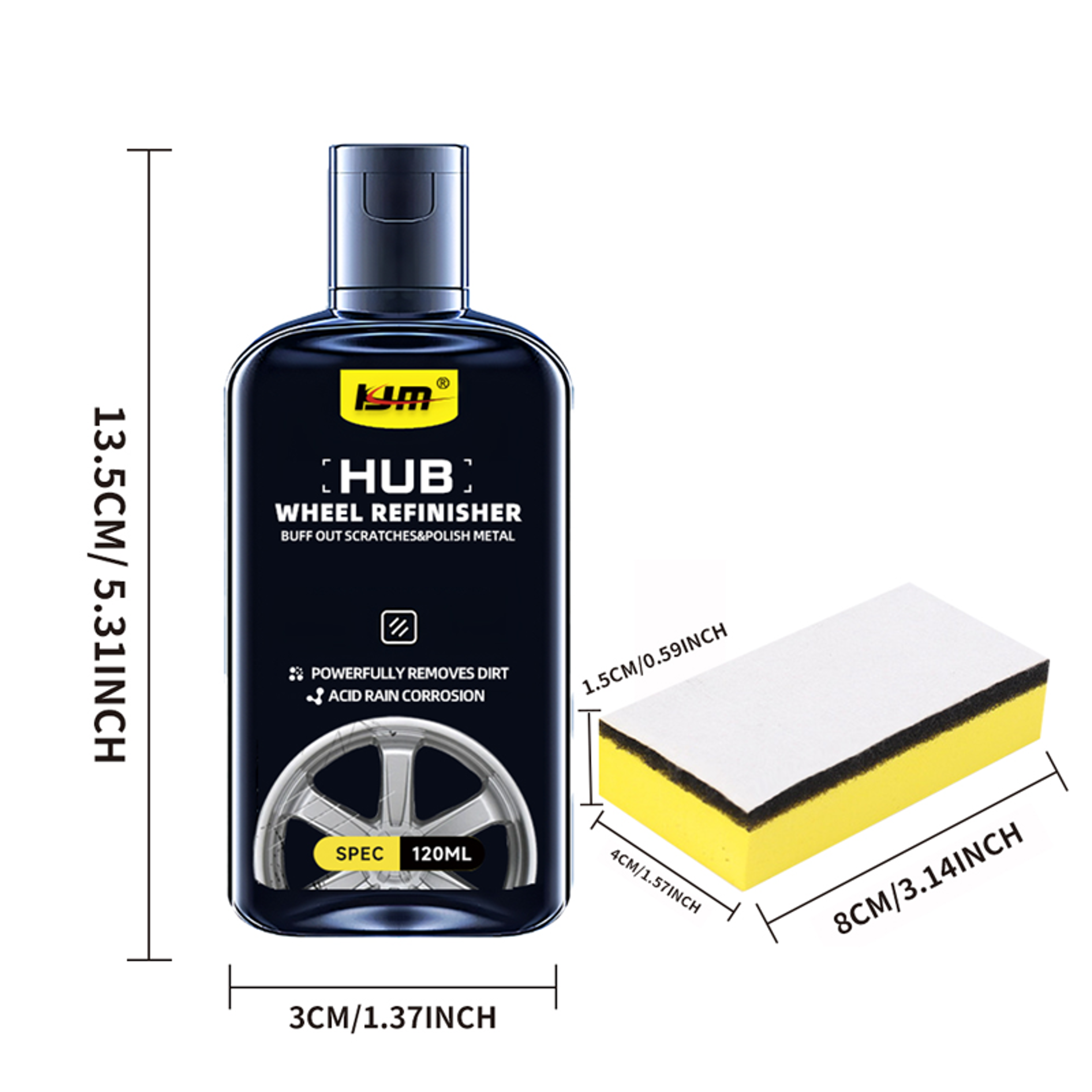 Graphene Alloy Wheel Repair Kit for Scratches, Rust Marks & Rim Shine – view 6