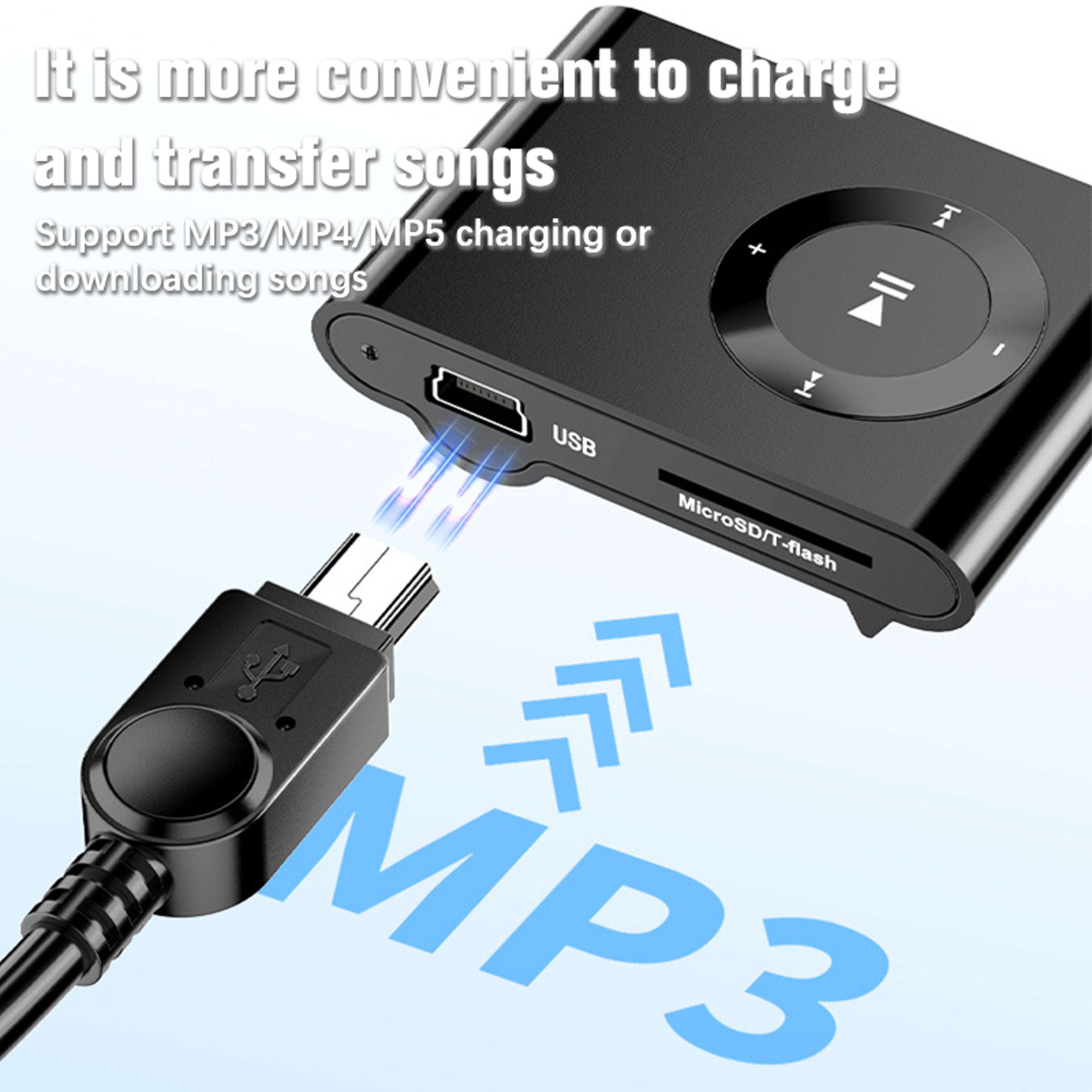 USB to Mini USB Cable, Extra Long 2M 3M, Fast Data Charger for MP3 MP4 Player, Car DVR, GPS Digital Camera, Mini USB – view 2