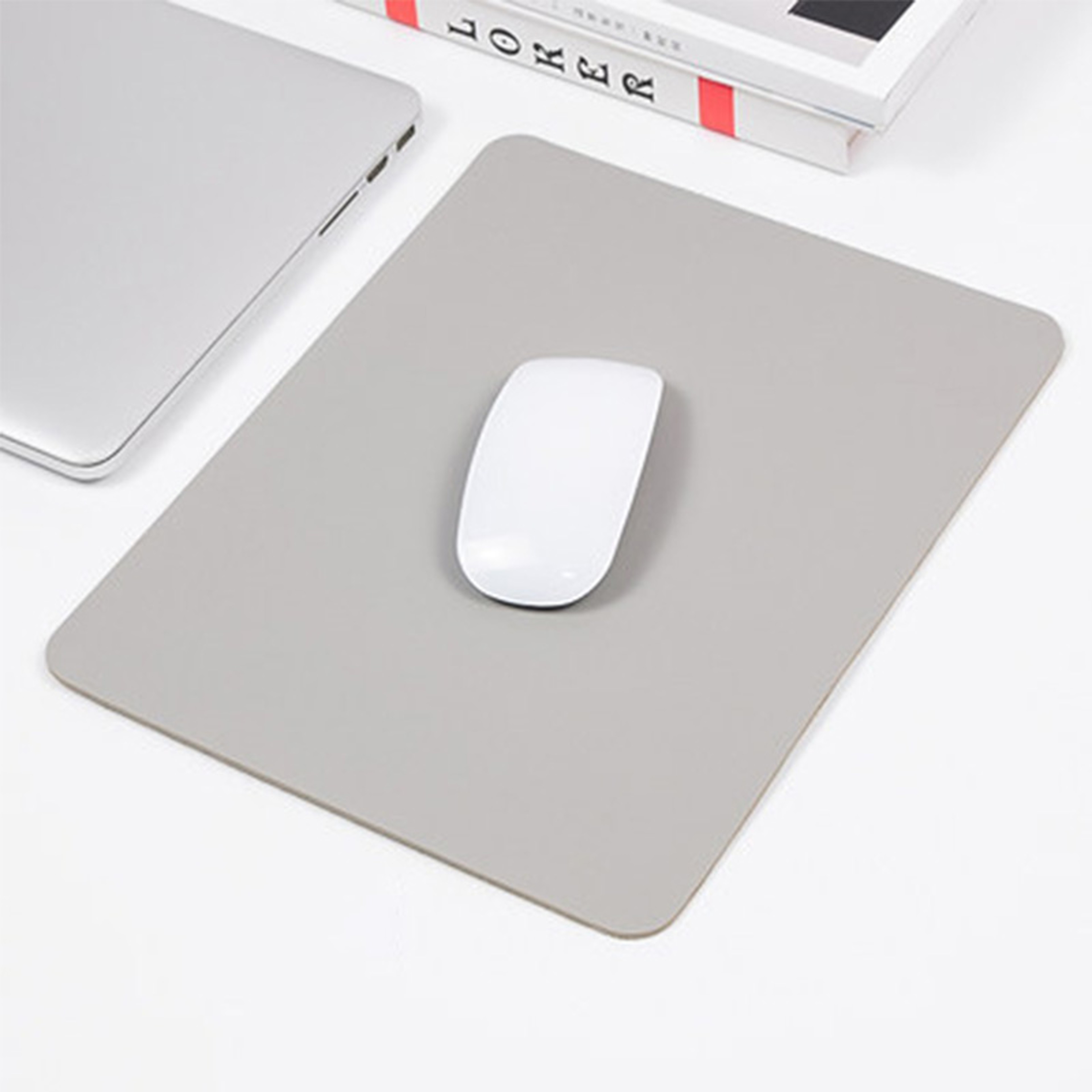 Non-slip waterproof PU mouse pad, small leather gaming desk mat, anti-scratch easy-clean pad for laptop PC – view 9