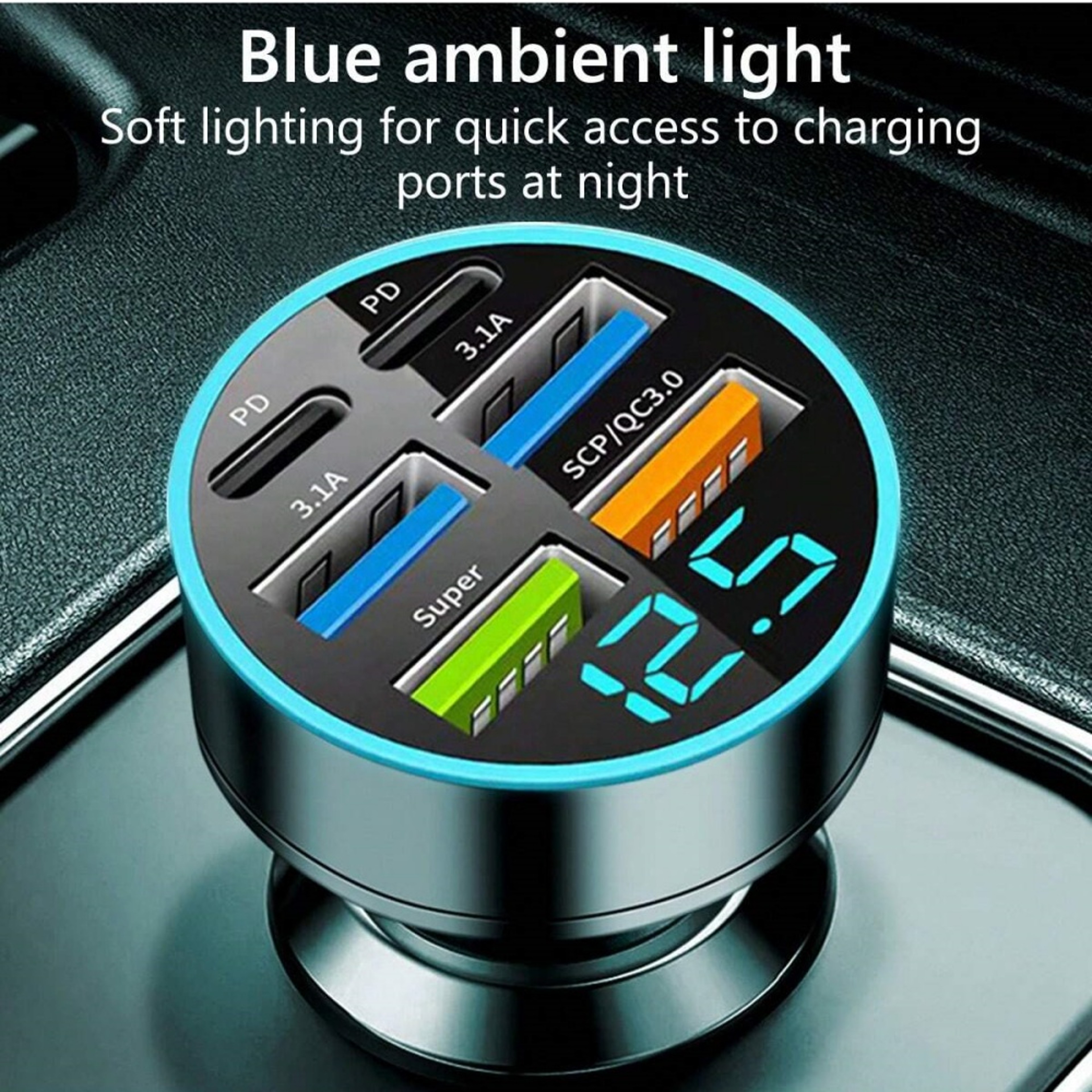 Fast Charging USB Car Charger QC30 PD USBC Car Phone Charger Adapter For IPhone Samsung Huawei Xiao 3