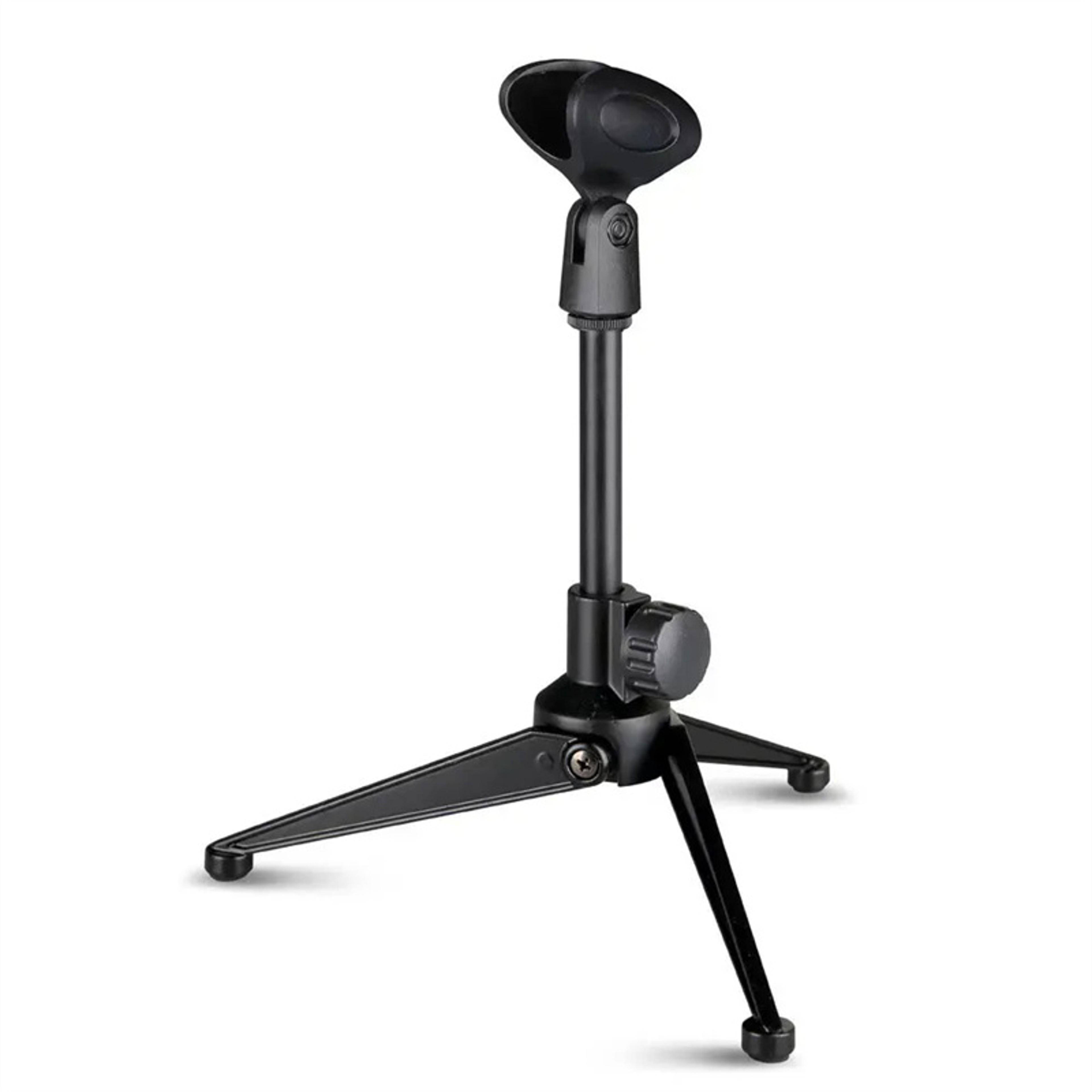 Mini Portable Microphone Stand, Desktop Tripod Adjustable Mic Clip, Universal Lightweight Bracket – view 7