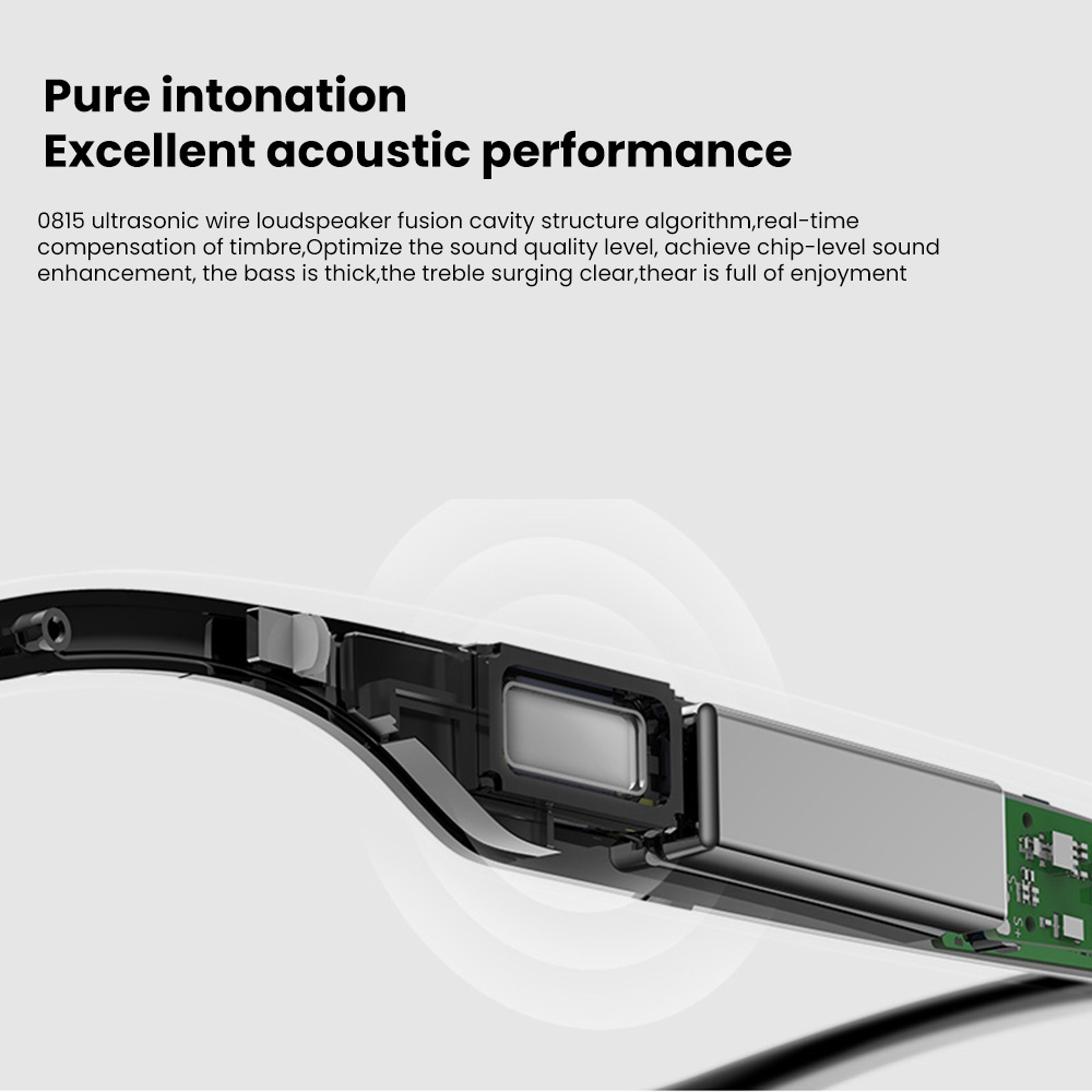 Inteligent Sunglasses, Smart Glasses Bluetooth Headphones, Outdoor Waterproof, Blue Light Filtering, Polarized Lense – view 6