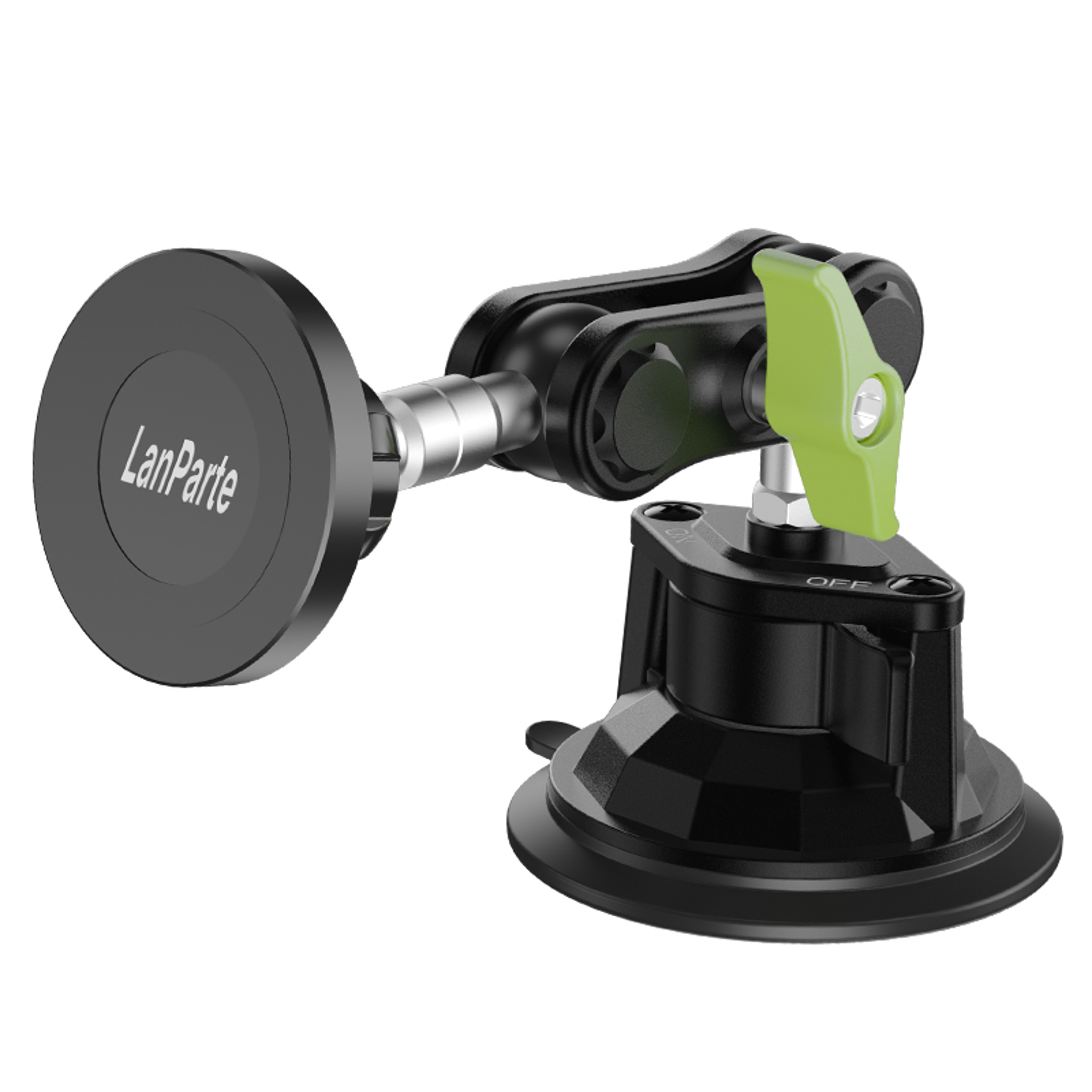 Magnetic Car Phone Holder, Dashboard Phone Mount, 360 Rotating Suction Cup, Strong Sticky, Anti-Shake – view 4