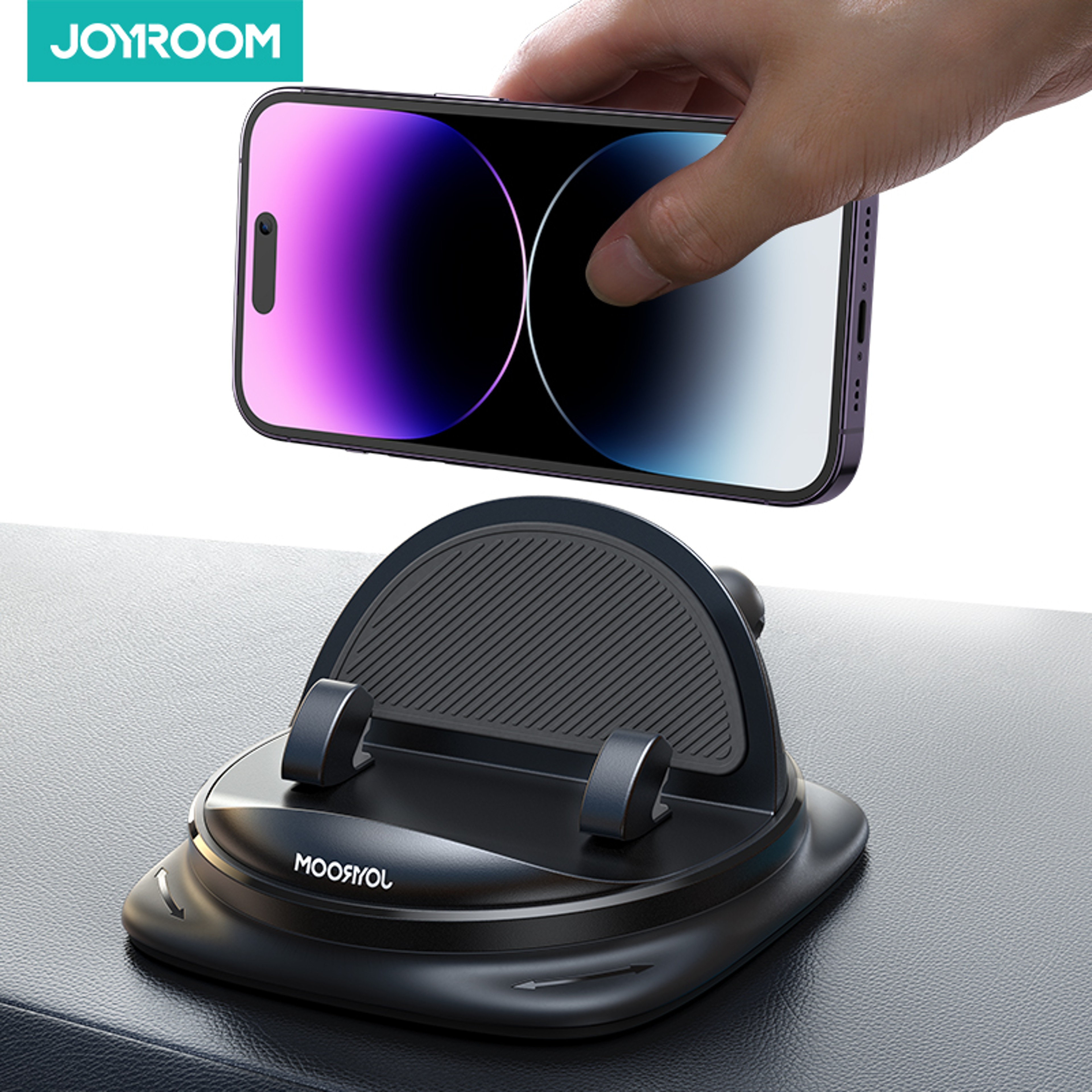 Reusable Silicone Car Phone Mount, Universal Dashboard Phone Holder, Anti-Slip Dash Pad Mat for Car – view 1