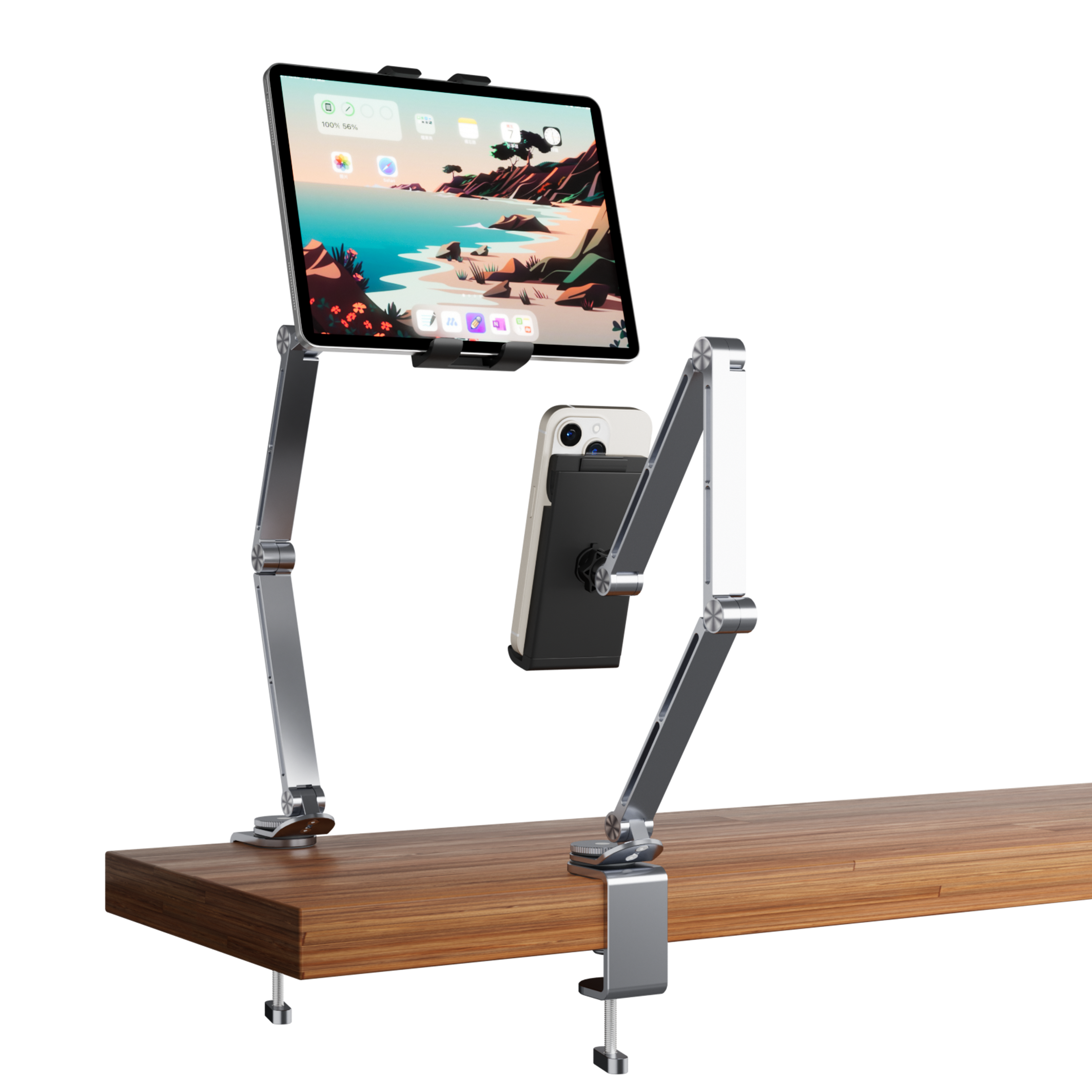 Tablet Phone Holder Flexible Magnetic Stand, Universal Tablet Holder for iPad Air Pro, Galaxy Tab Xiaomi Clip Mount Bed – view 3