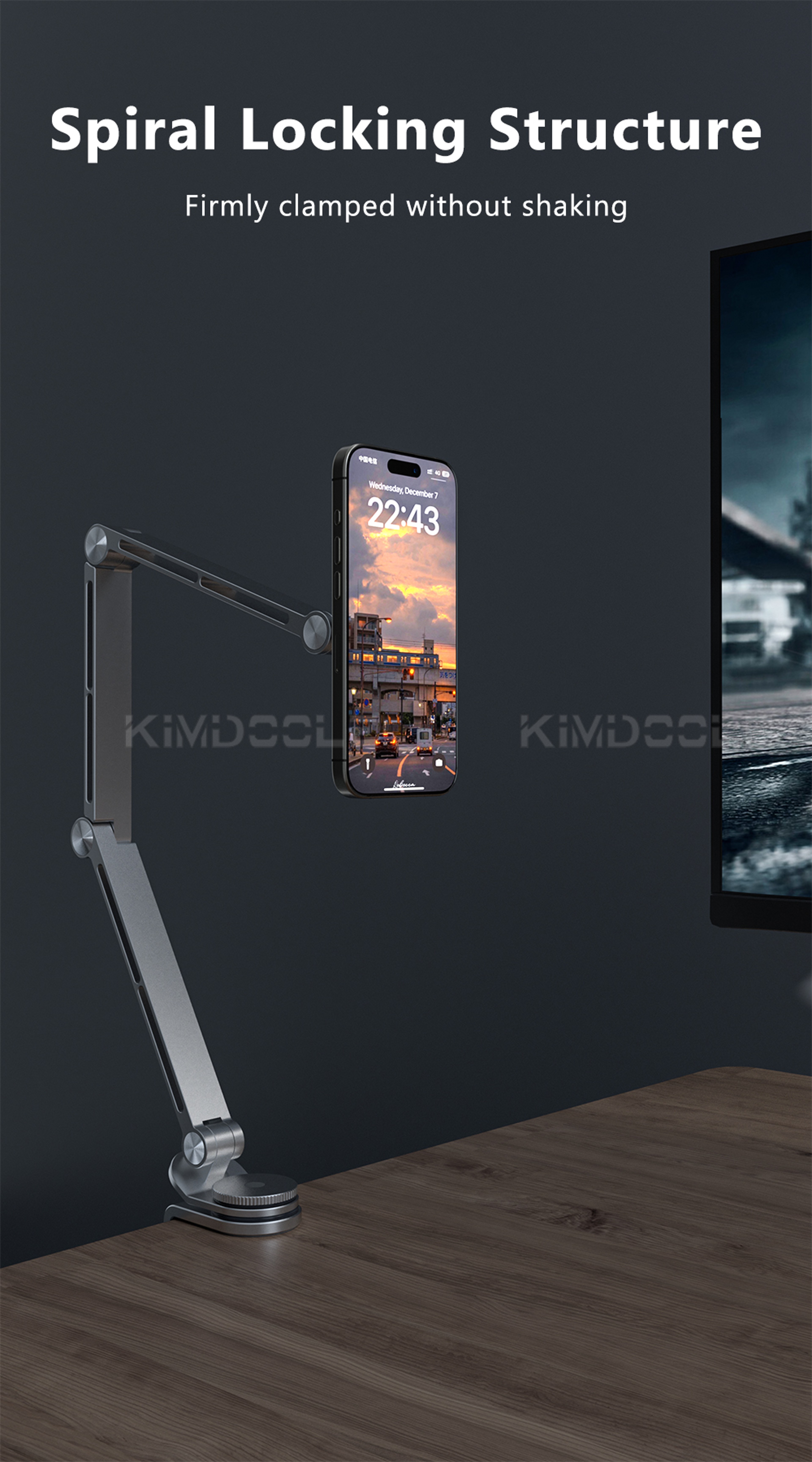 Tablet Phone Holder Flexible Magnetic Stand, Universal Tablet Holder for iPad Air Pro, Galaxy Tab Xiaomi Clip Mount Bed – view 6