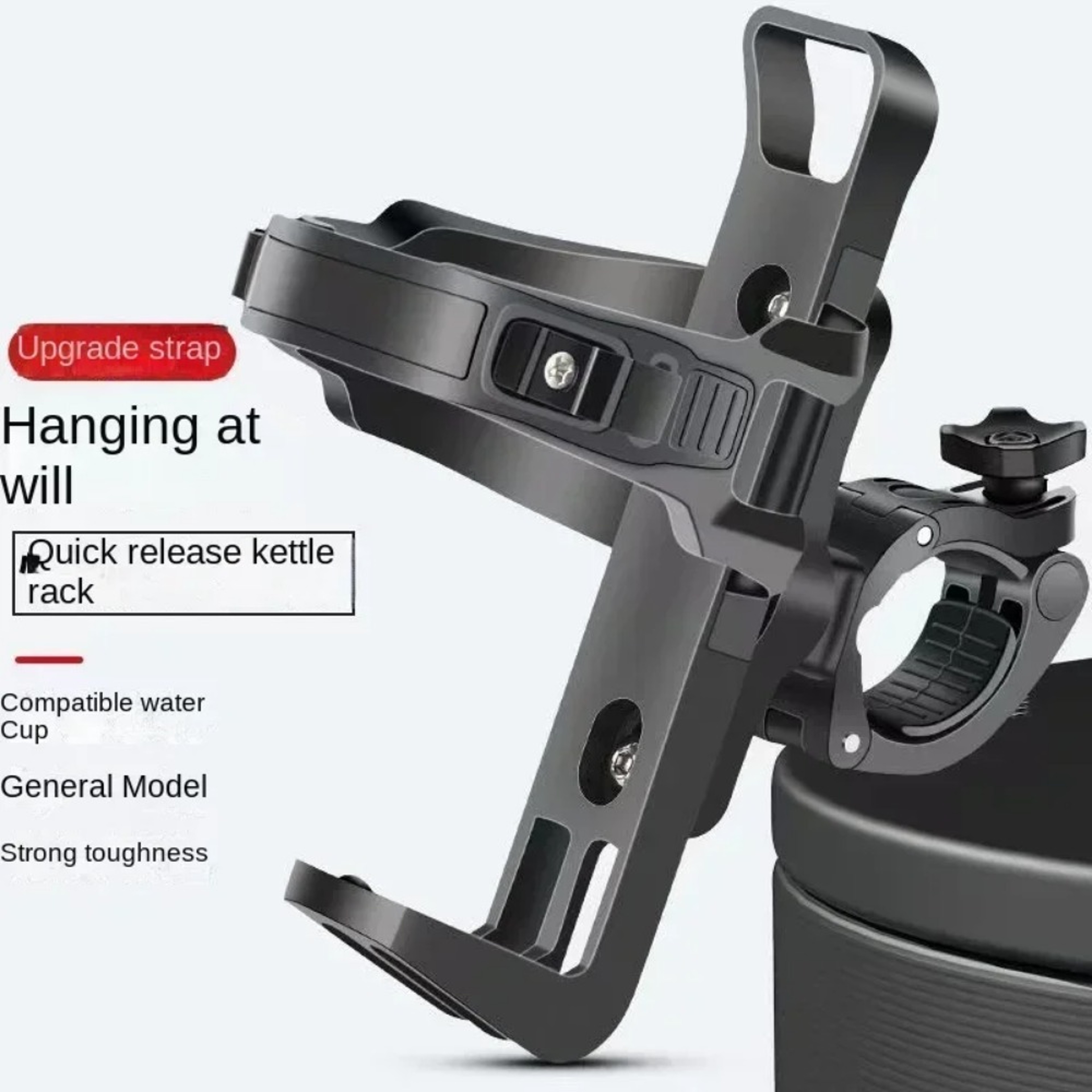 Adjustable Grip Rotatable Bike Water Bottle Cage Multifunction Cycling Beverage Holder For Mountain 0