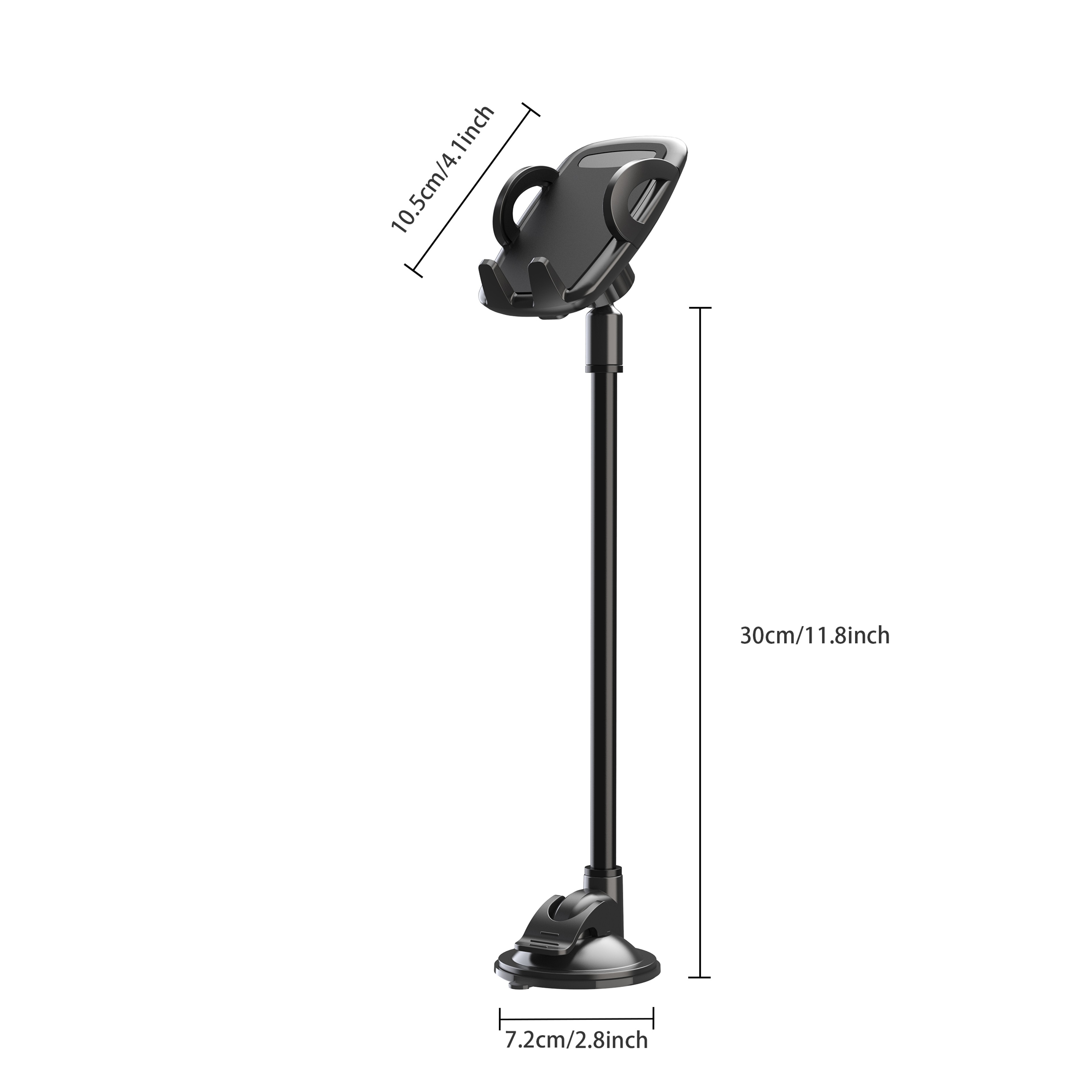 Gooseneck Long Arm Phone Mount Holder, Solid Car Truck, Anti Shake Stabilizer Compatible All Cell Phones – view 6