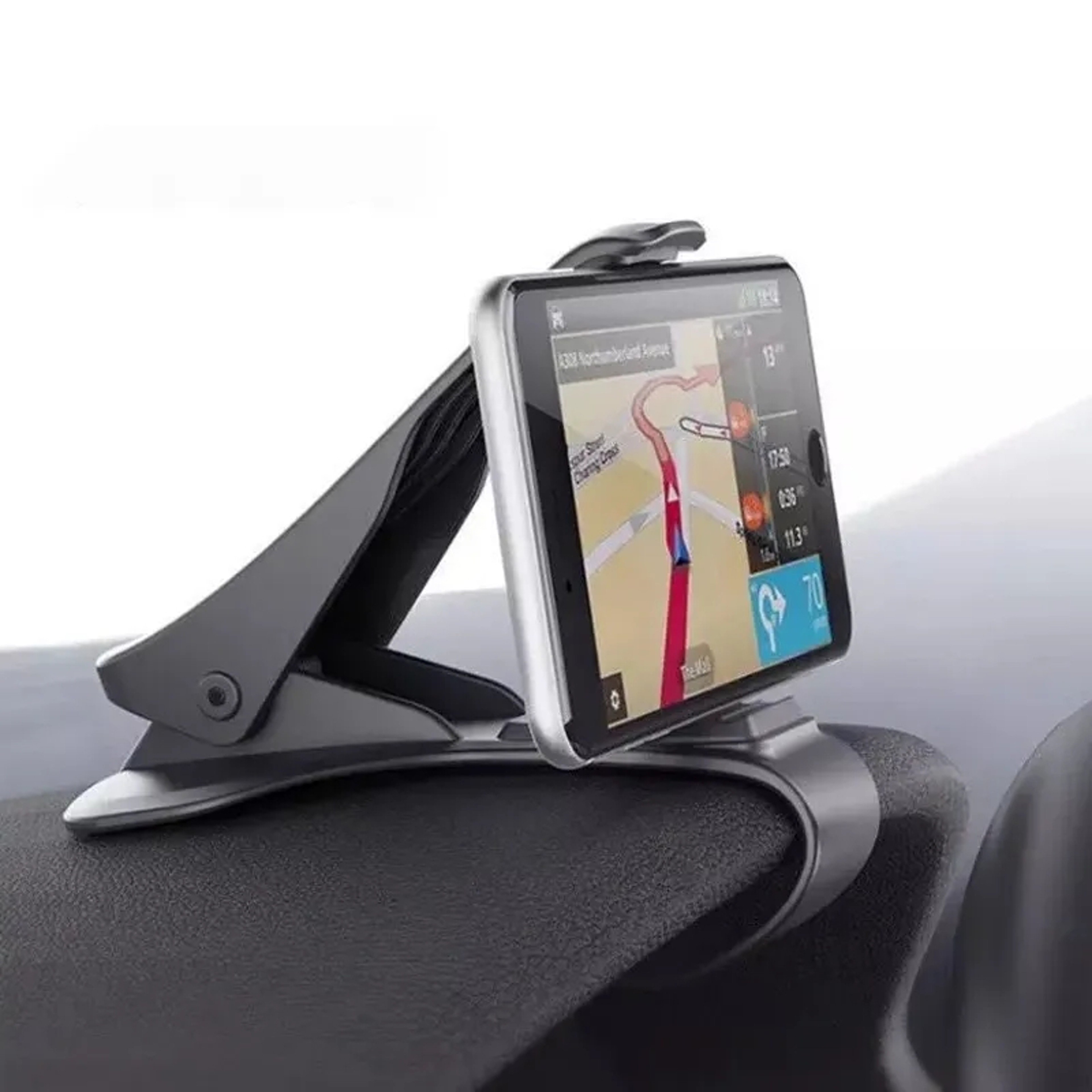 GPS Navigation Car Phone Holder, Universal Dashboard Phone Holder, Mobile Clip, Fold Holder Mount Stand Bracket – view 1