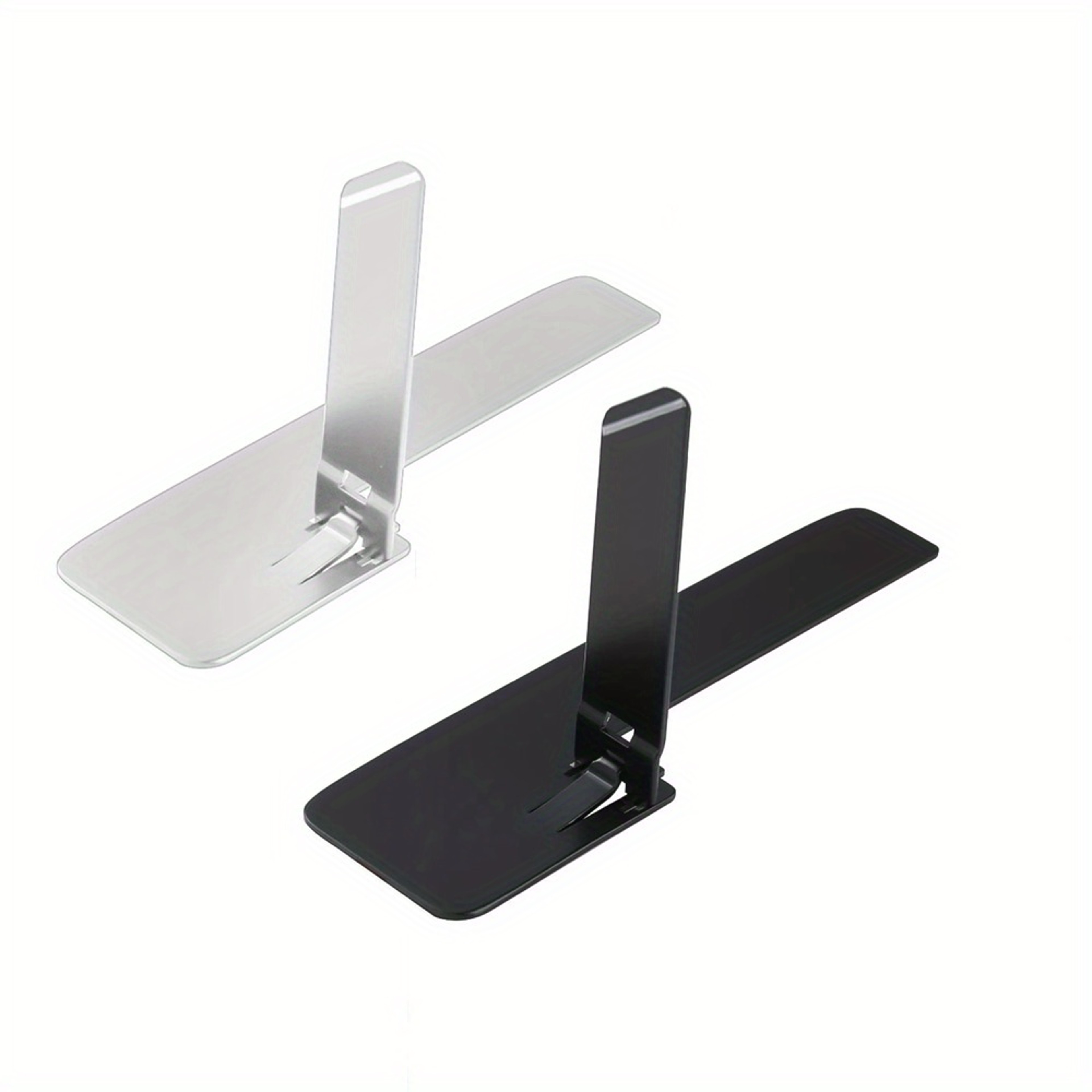 Universal Desktop Phone Holder Stand, 2pcs Ultra Thin Mini Phone Kickstand, Metal Steel Folding Desk Bracket for iPhone – view 7