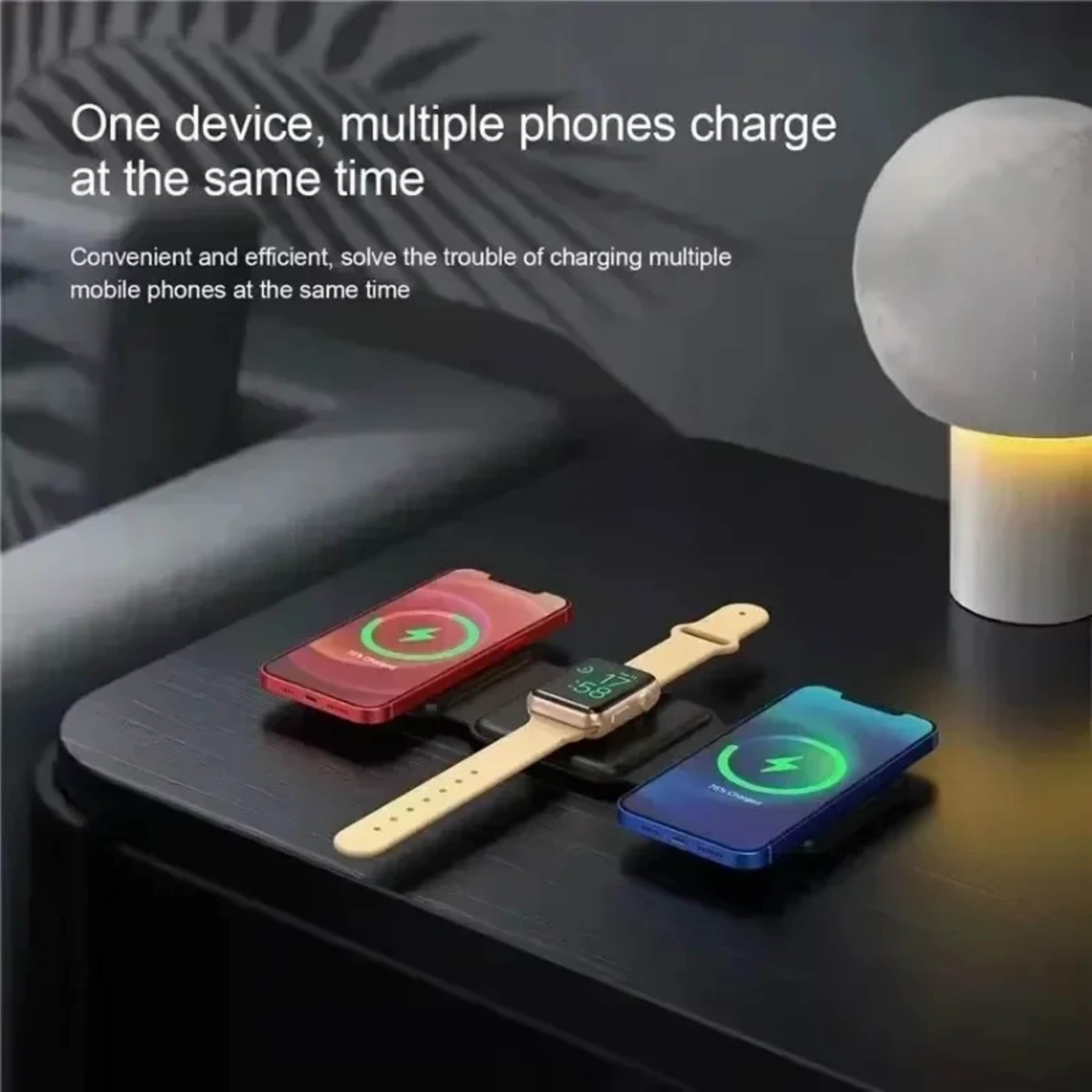 3 in 1 Phone Charge Dock for iPhone, Desktop Wireless Charger, Apple Watch, AirPods Pro Fast Charging – view 6
