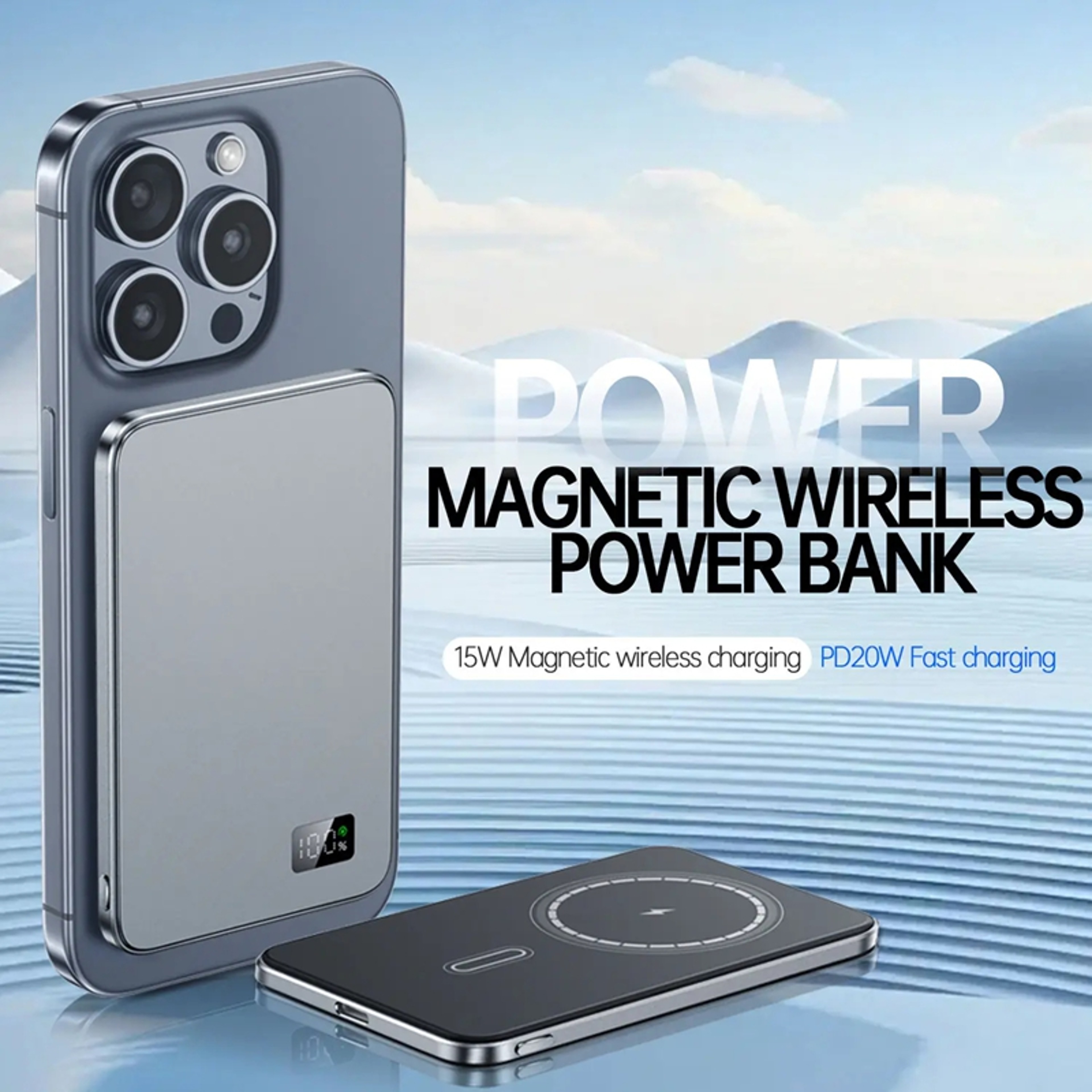 Ultra MagSafe Magnetic Wireless Xiaomi Certification Thin Power Bank Fast Charging Portable Battery 0