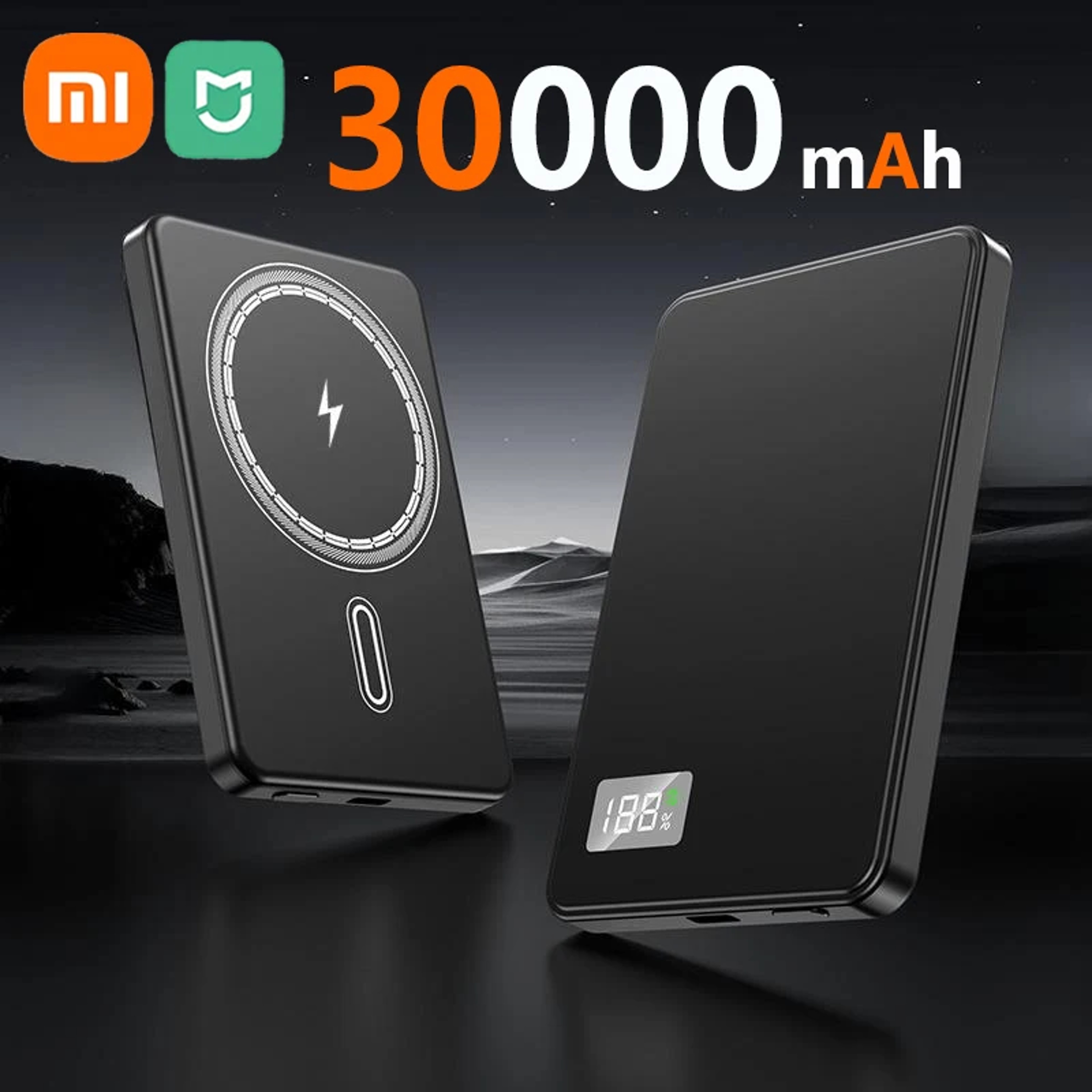 Portable Magnetic Wireless Power Bank Xiaomi PD Fast Charging External Battery For Magsafe IPhone S 8