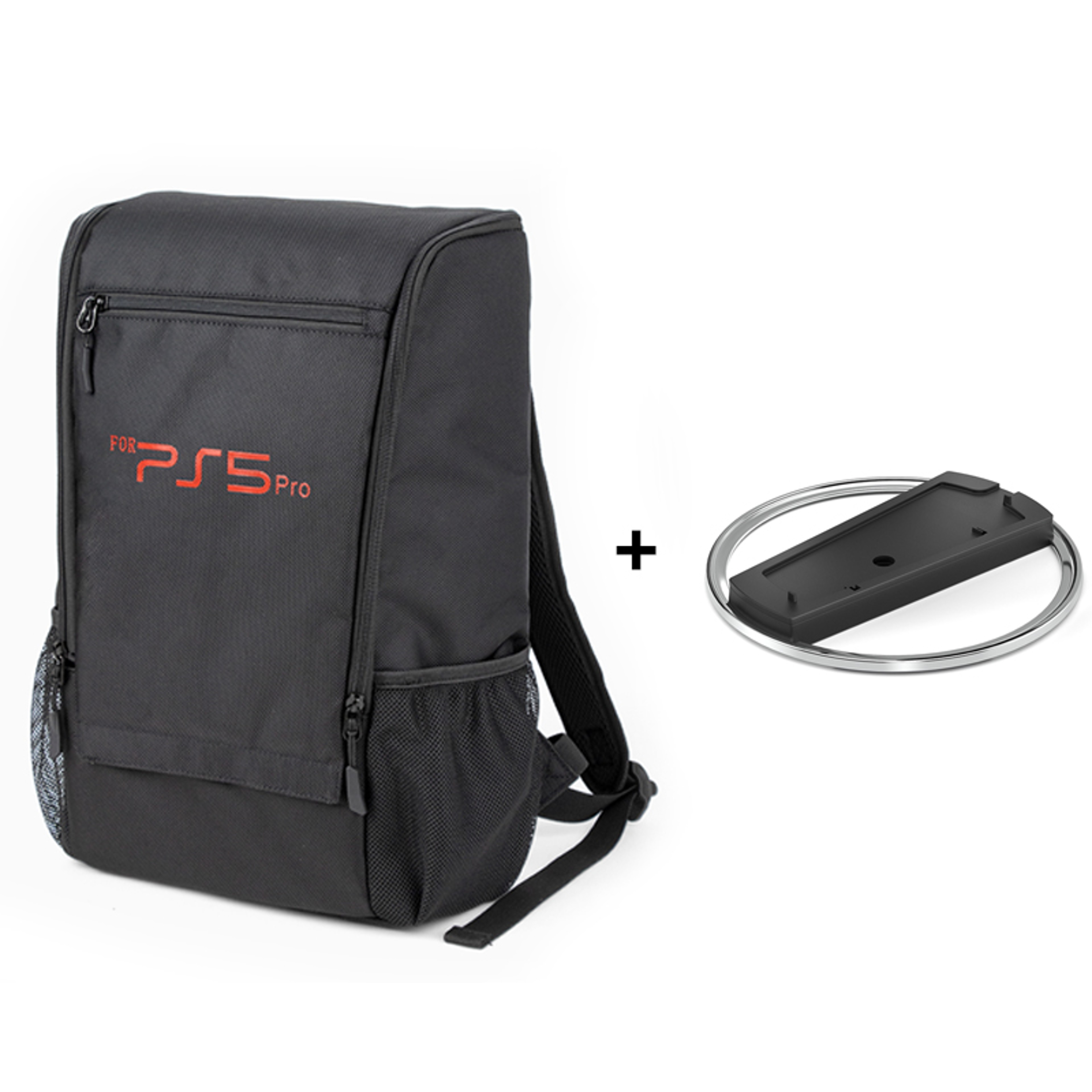 PS5 Pro Carrying Backpack, Large Capacity Bag for Disc/Digital Console & Accessories, Comfortable & Durable – view 7