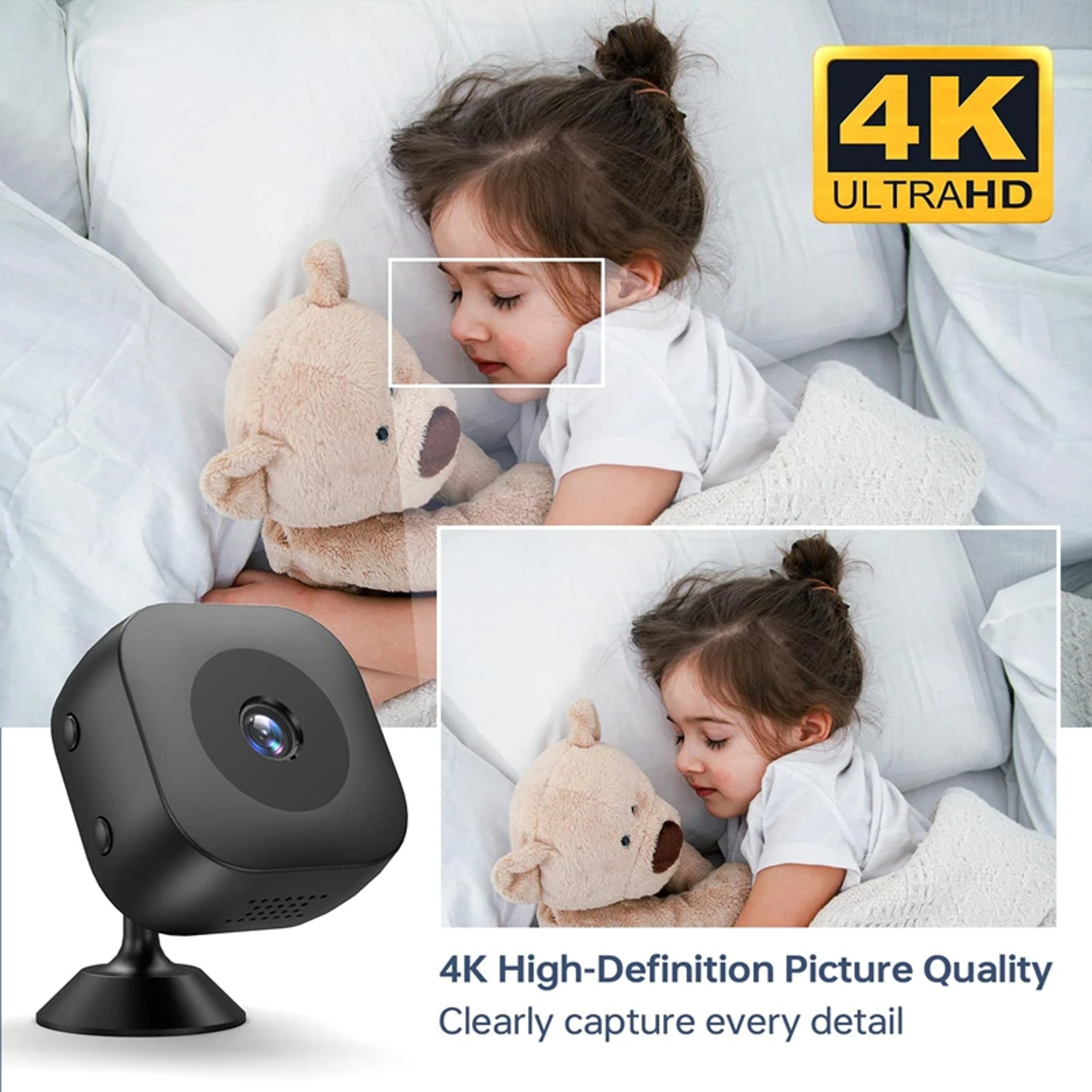 Small Cam, Mini Camera HD 1080P, Covert Video Recorder, High Definition WiFi Security Monitor, Full Color Night Visions – view 4