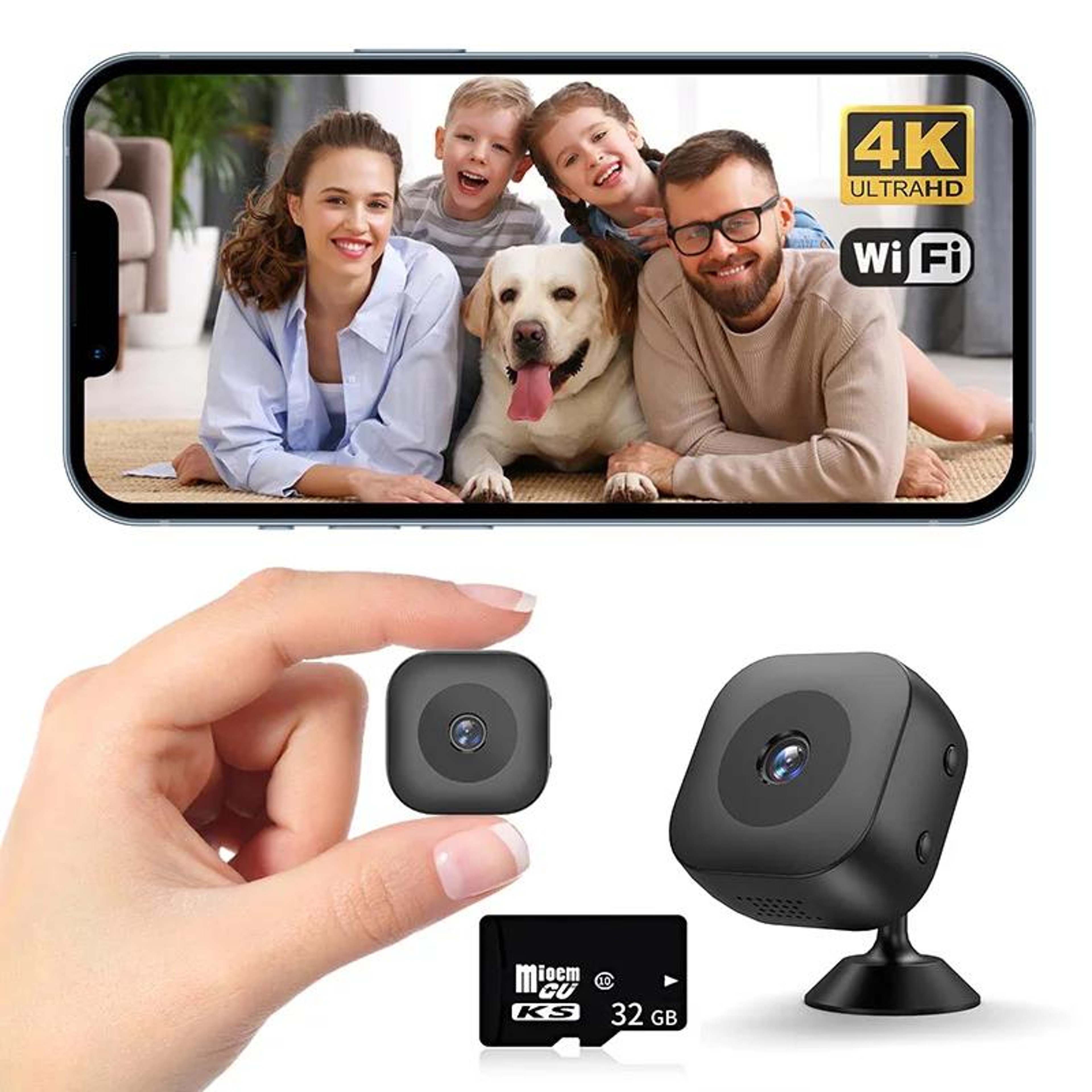 Small Cam, Mini Camera HD 1080P, Covert Video Recorder, High Definition WiFi Security Monitor, Full Color Night Visions – view 9