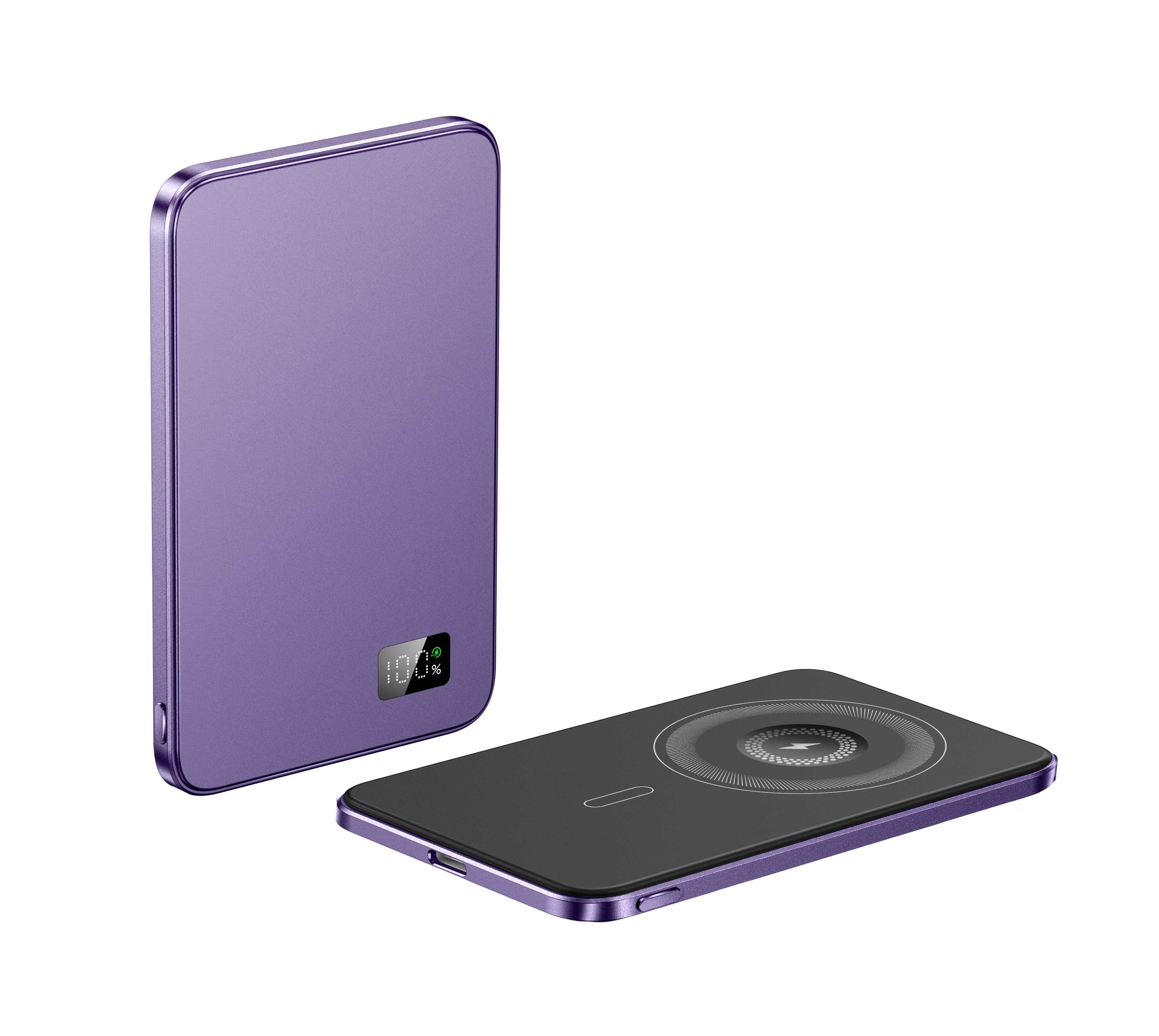 Magnetic Power Bank Wireless Fast Charger For Magsafe, Slim Alloy Backup Battery For iPhone and iWatch – view 8