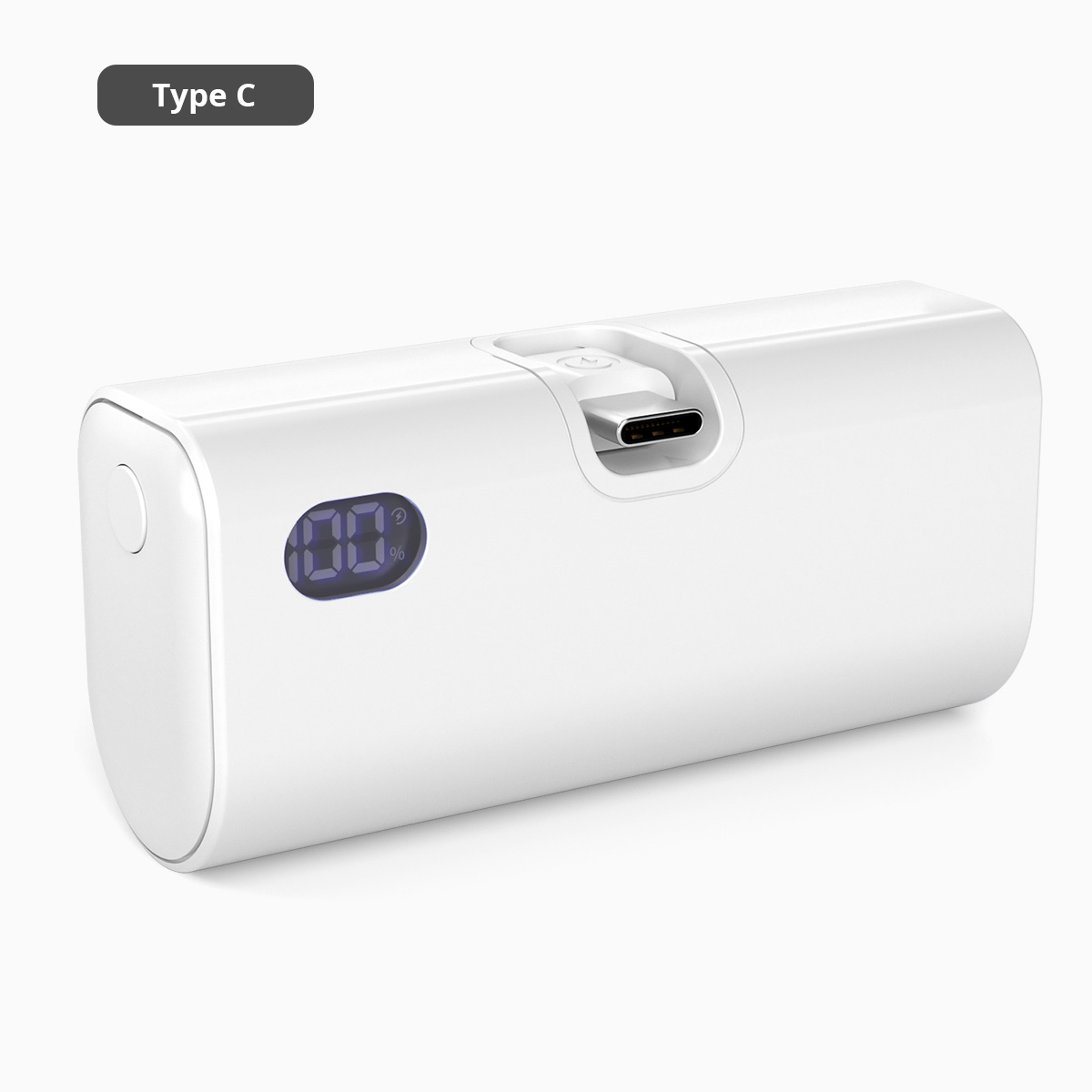 Fast Charging Portable Charger Mini Power Bank Foldable USBC Lightning External Battery For IPhone  9