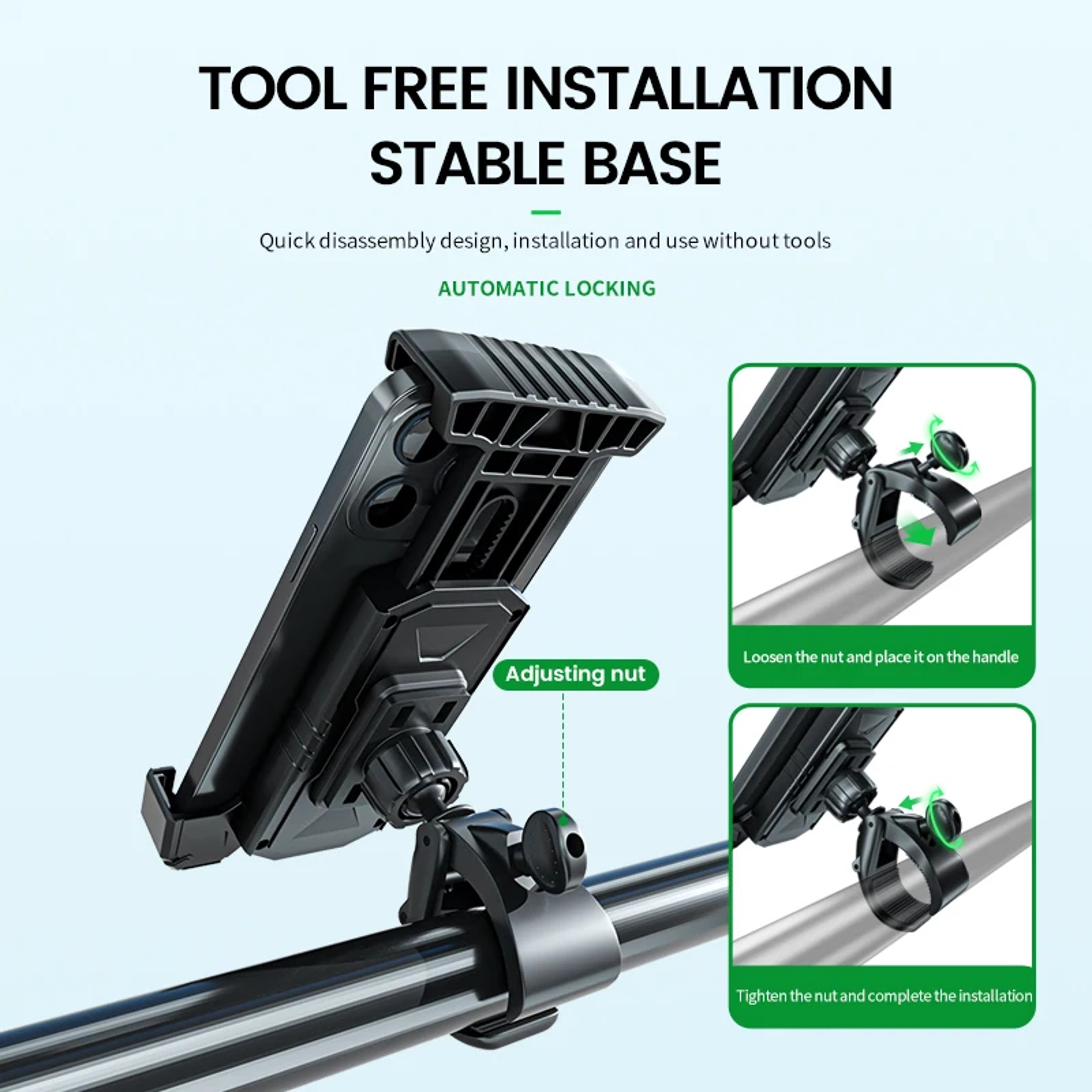 Bicycle Mount For 45 To 80 Inch Mobile Devices Universal Bike Phone Holder Motorcycle Scooter Handl 4