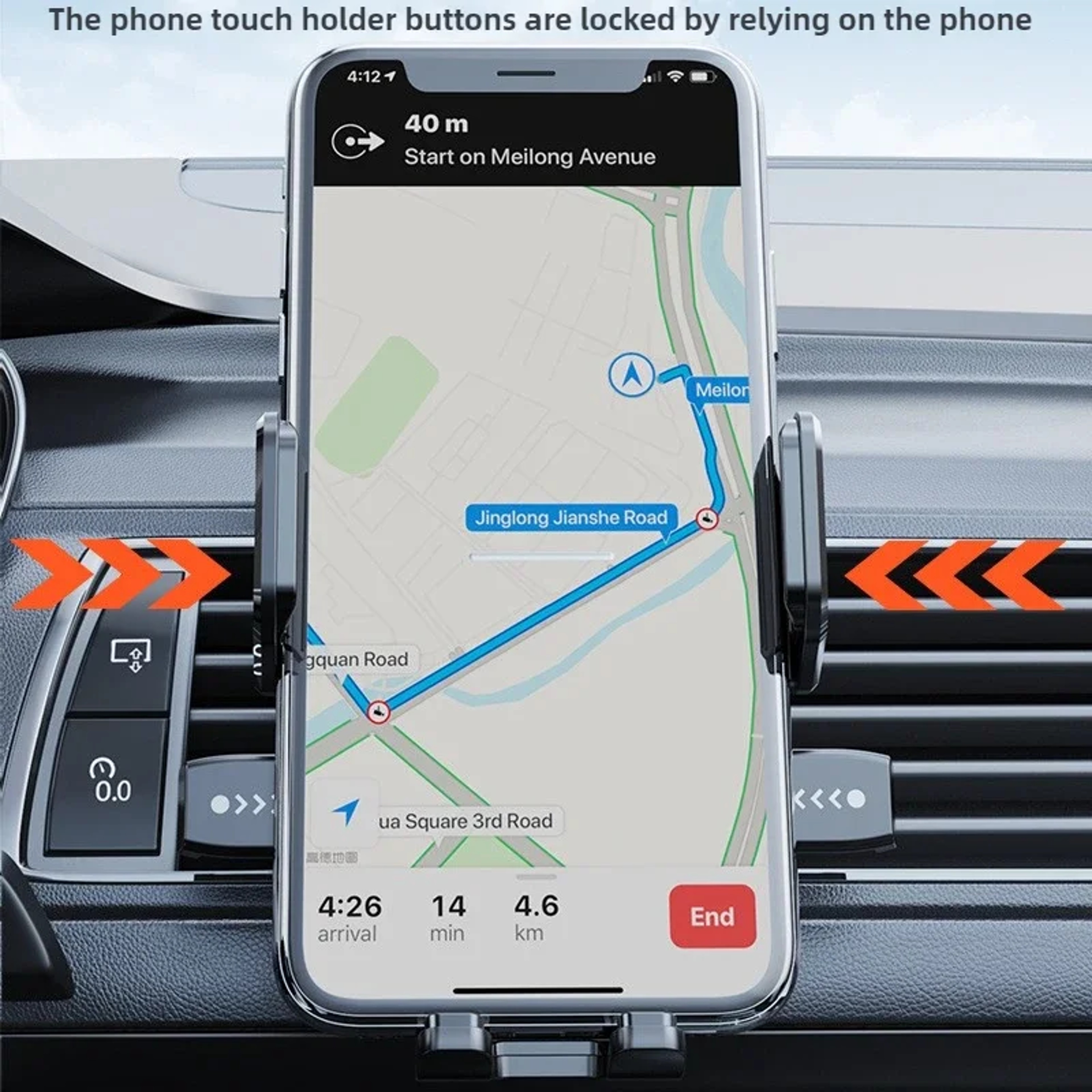 Universal Suction Cup Car Phone Holder, New Model, Stable In-Car Interior Navigation Mount Stand – view 4