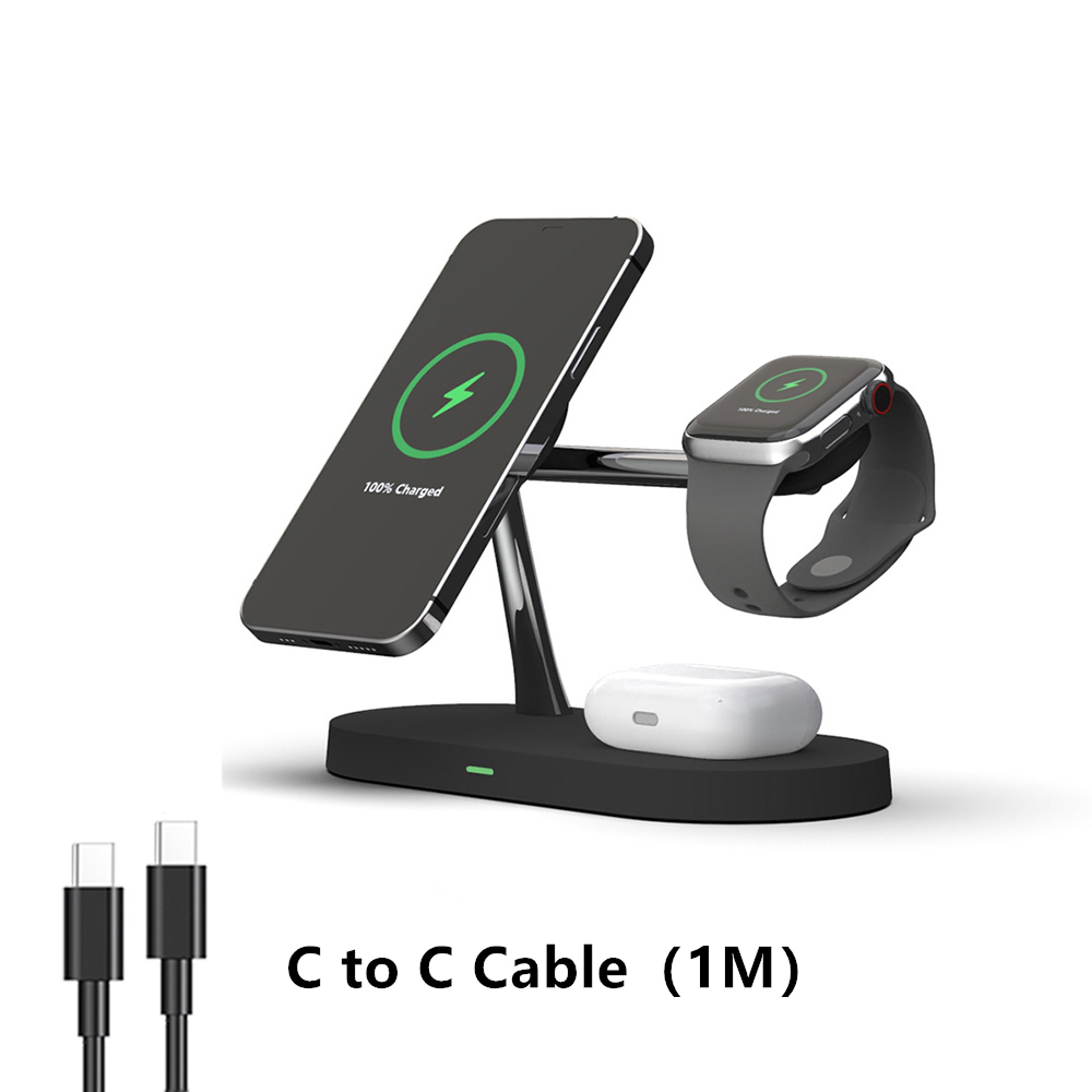 Fast Charging Station Wireless Charger Stand For Smart Watches Compatible With Almost All Smart Pho 6