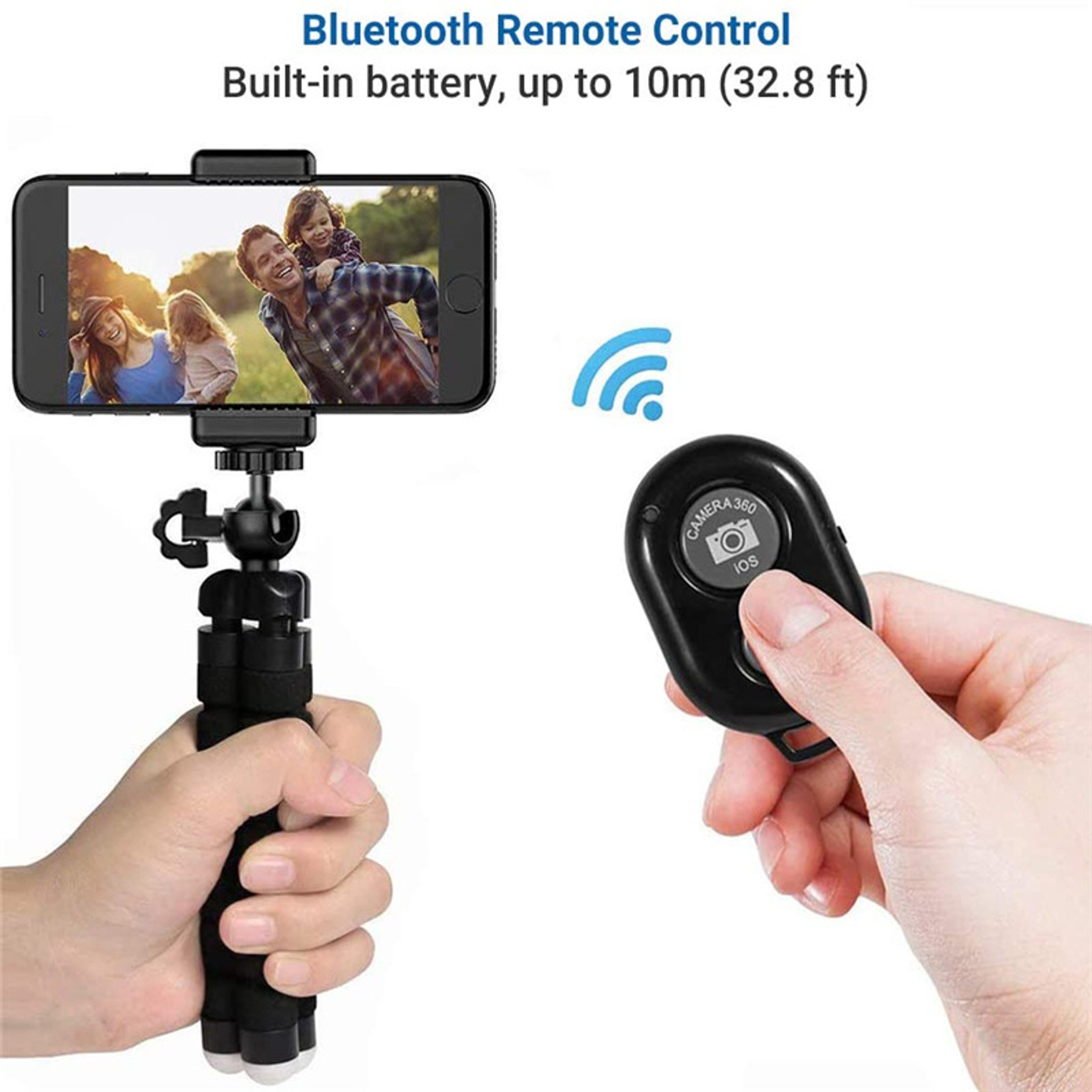 Octopus Tripod Monopod for Phone and Camera, Mini Universal Photography Stand, Smartphone Webcam Holder Clip – view 2