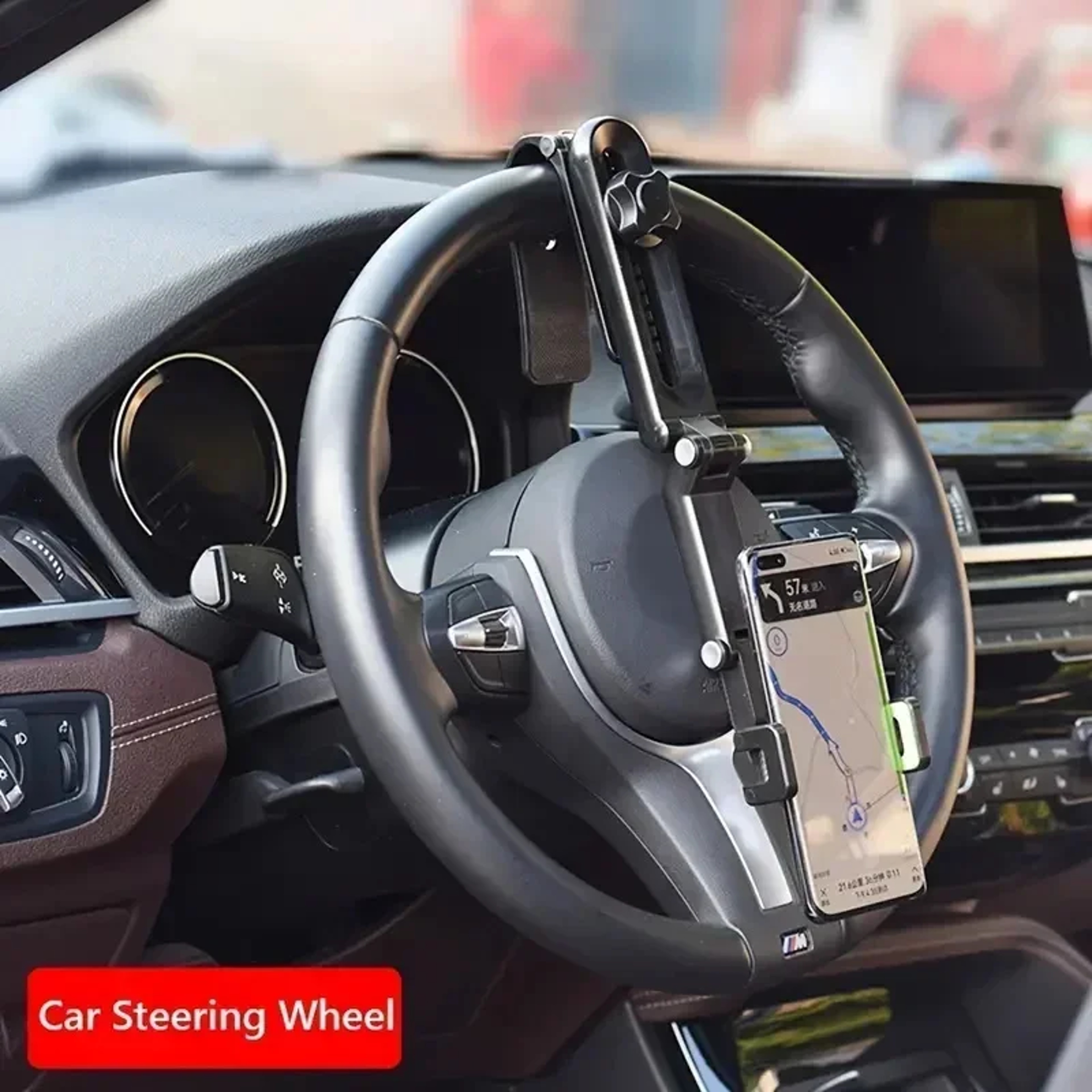 Free Rotating Sun Visor Phone Holder Multifunctional Car Cell Phone Holder Fits Almost All Smartpho 1
