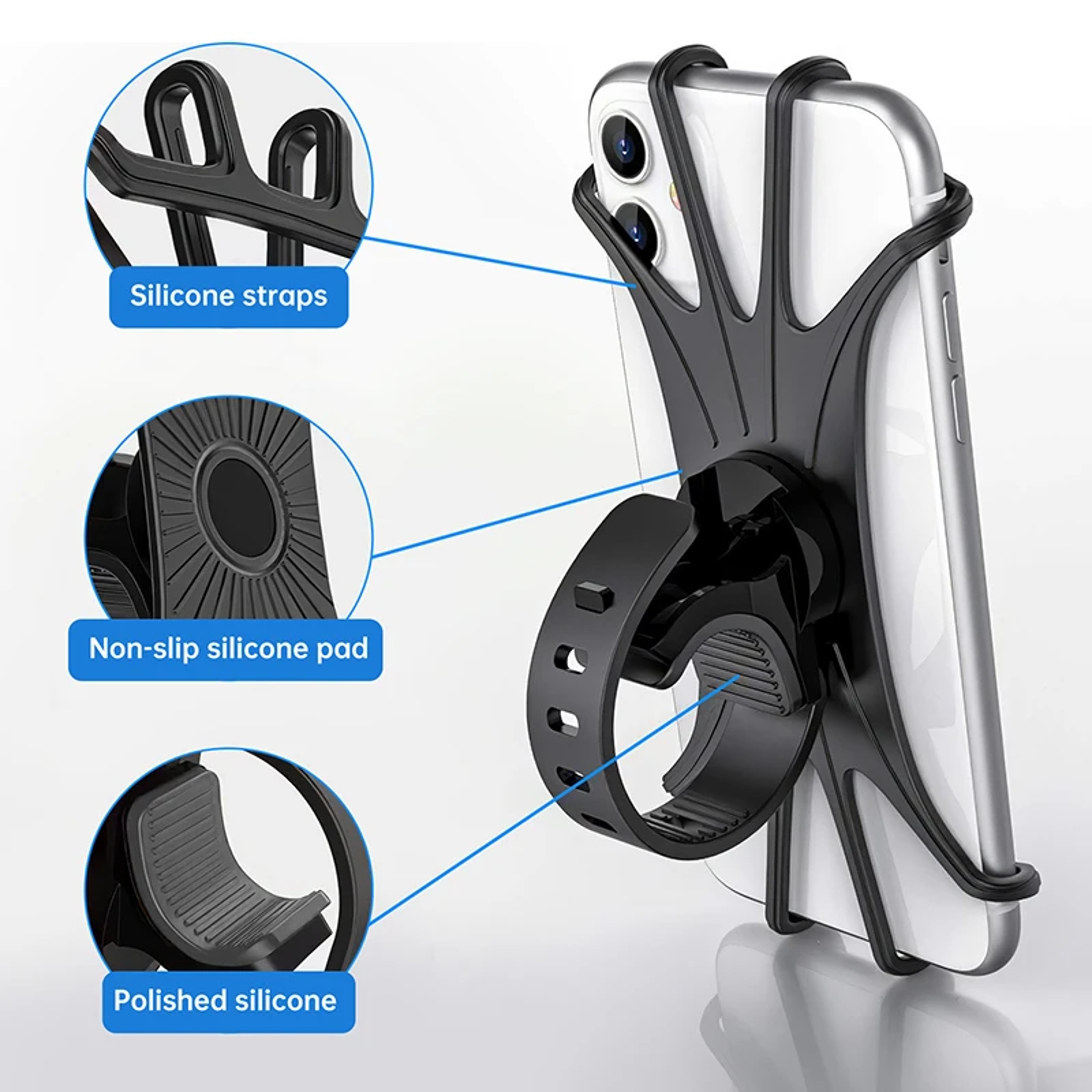 Bicycle Mobile, Bike Phone Holder, Motorcycle Stand, Cellphone Holder, Support holder – view 2