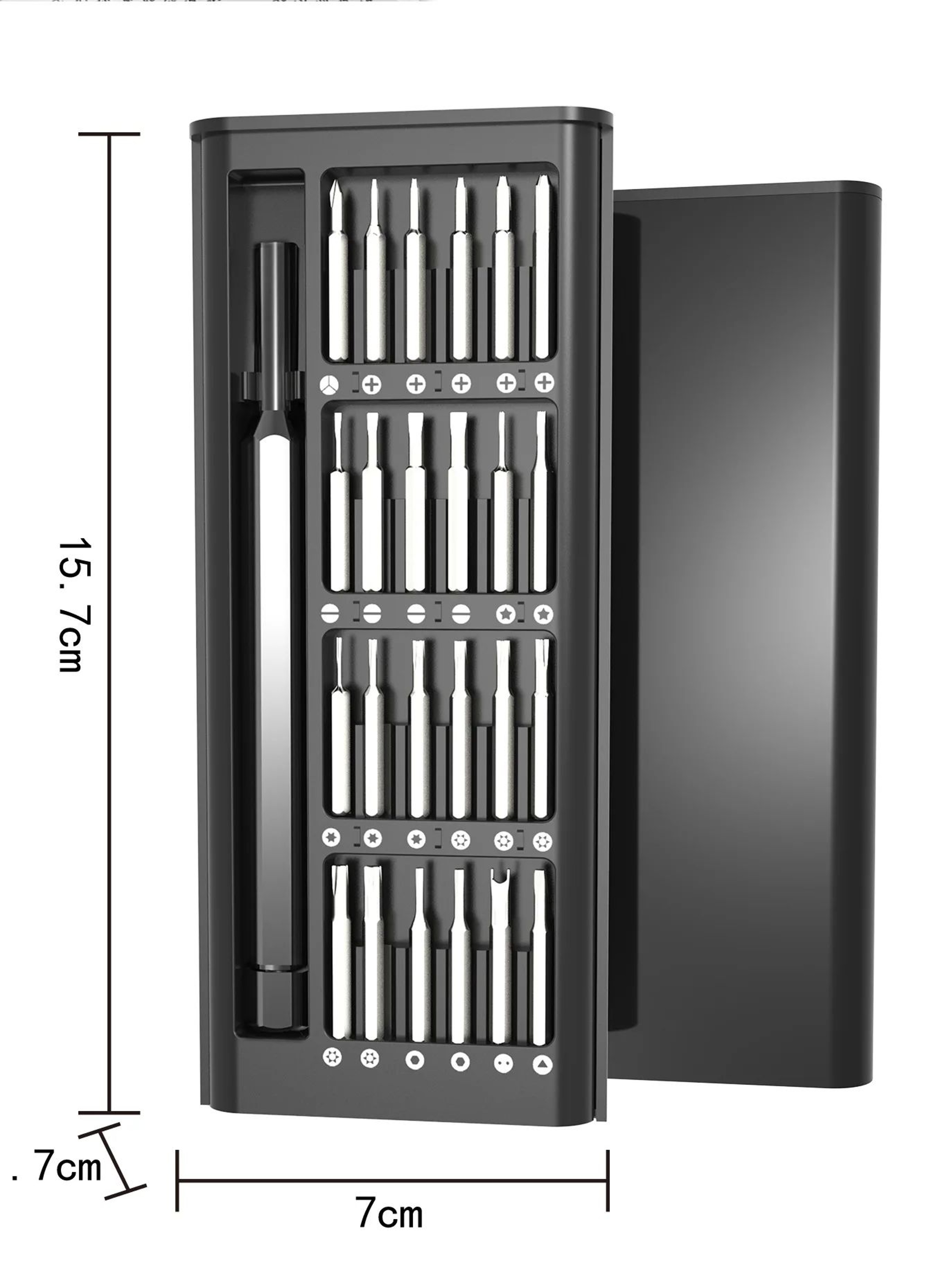 Magnetic Screwdriver Set, Precision Kit Bits for Electronics, Computer Phone Disassembly, Multifunctional Repair Tool – view 1
