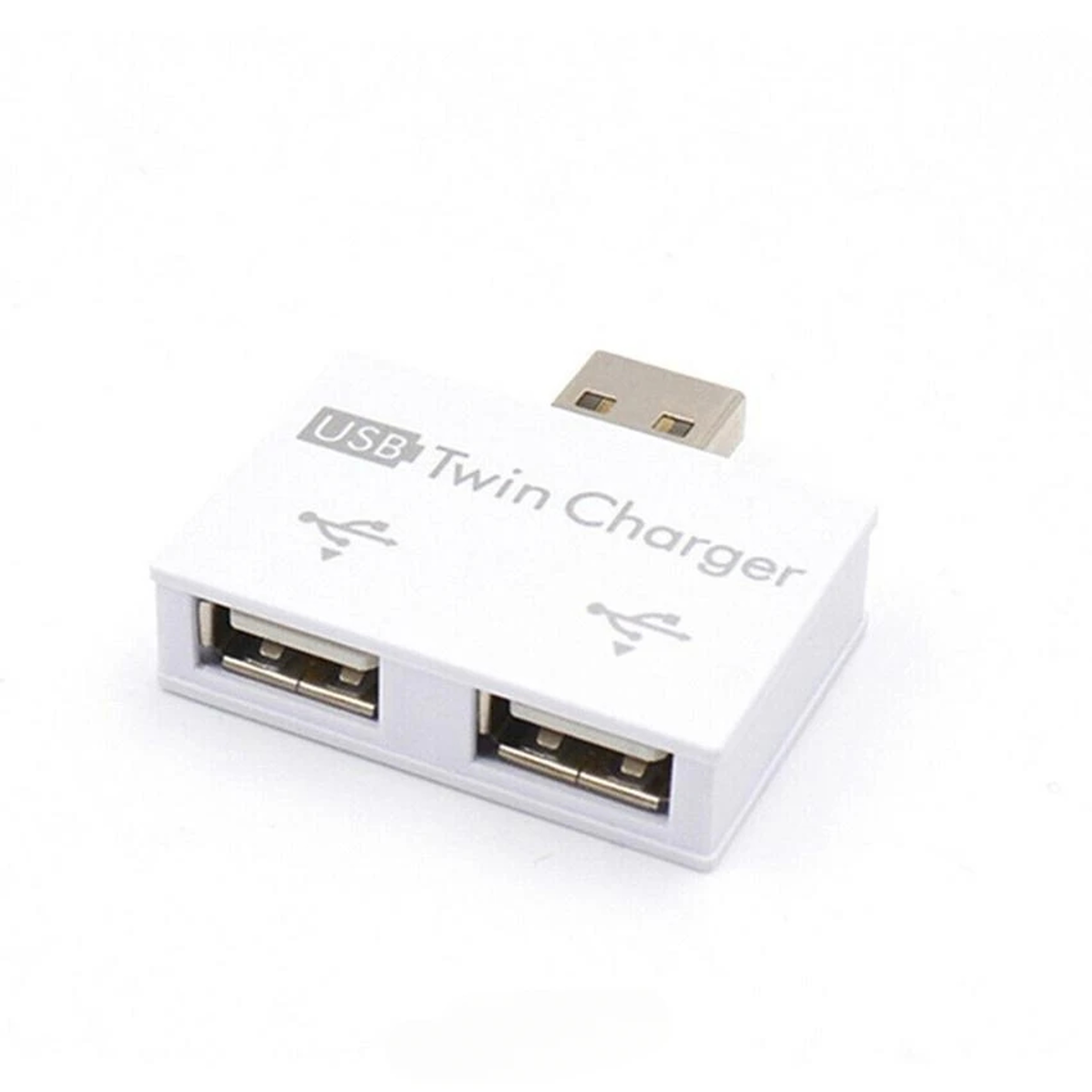 USB Dual Port Converter Compact USB Splitter Hub Adapter 7