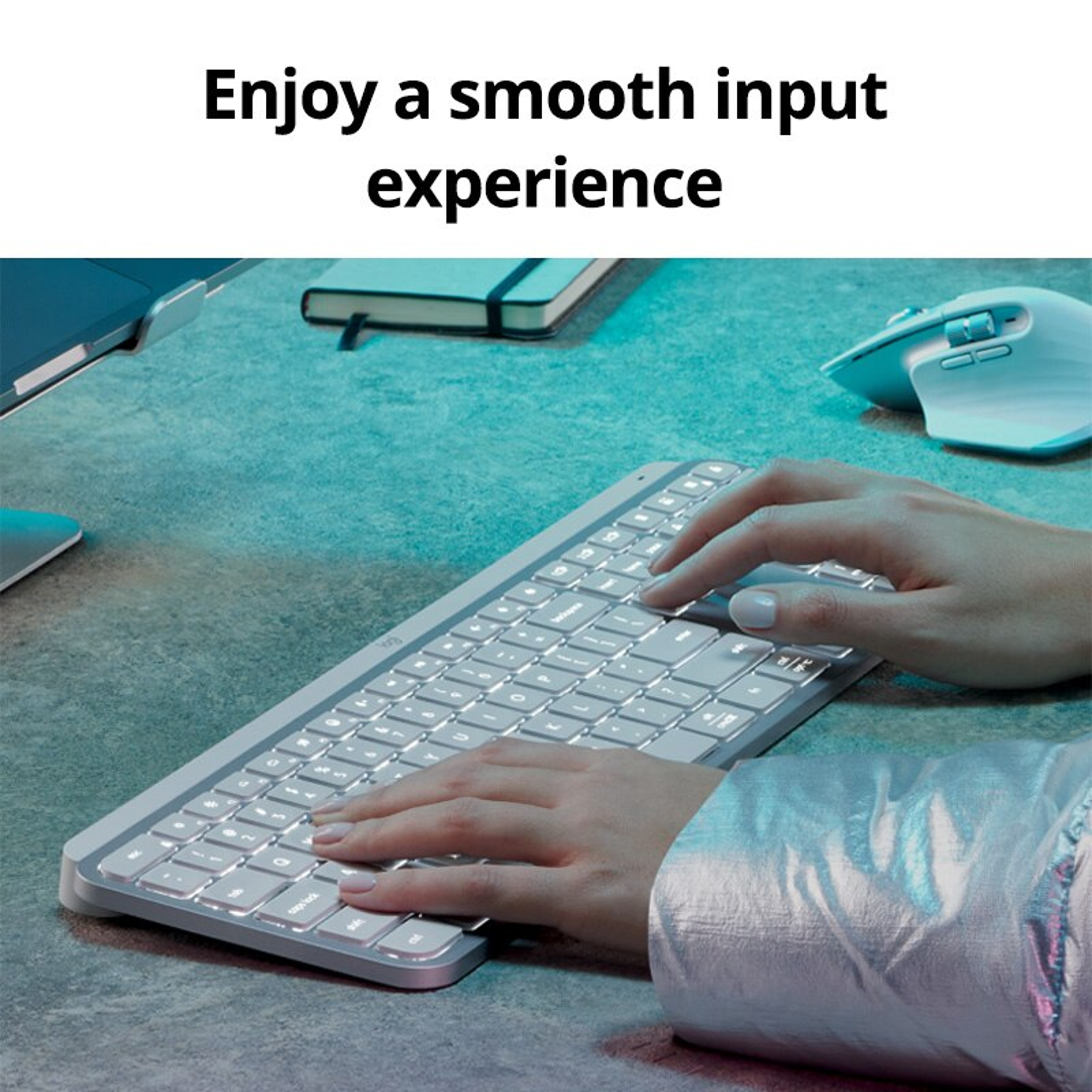 Pro Wireless Bluetooth Keyboard With Smart Backlit Keys  Multi Device Control 1