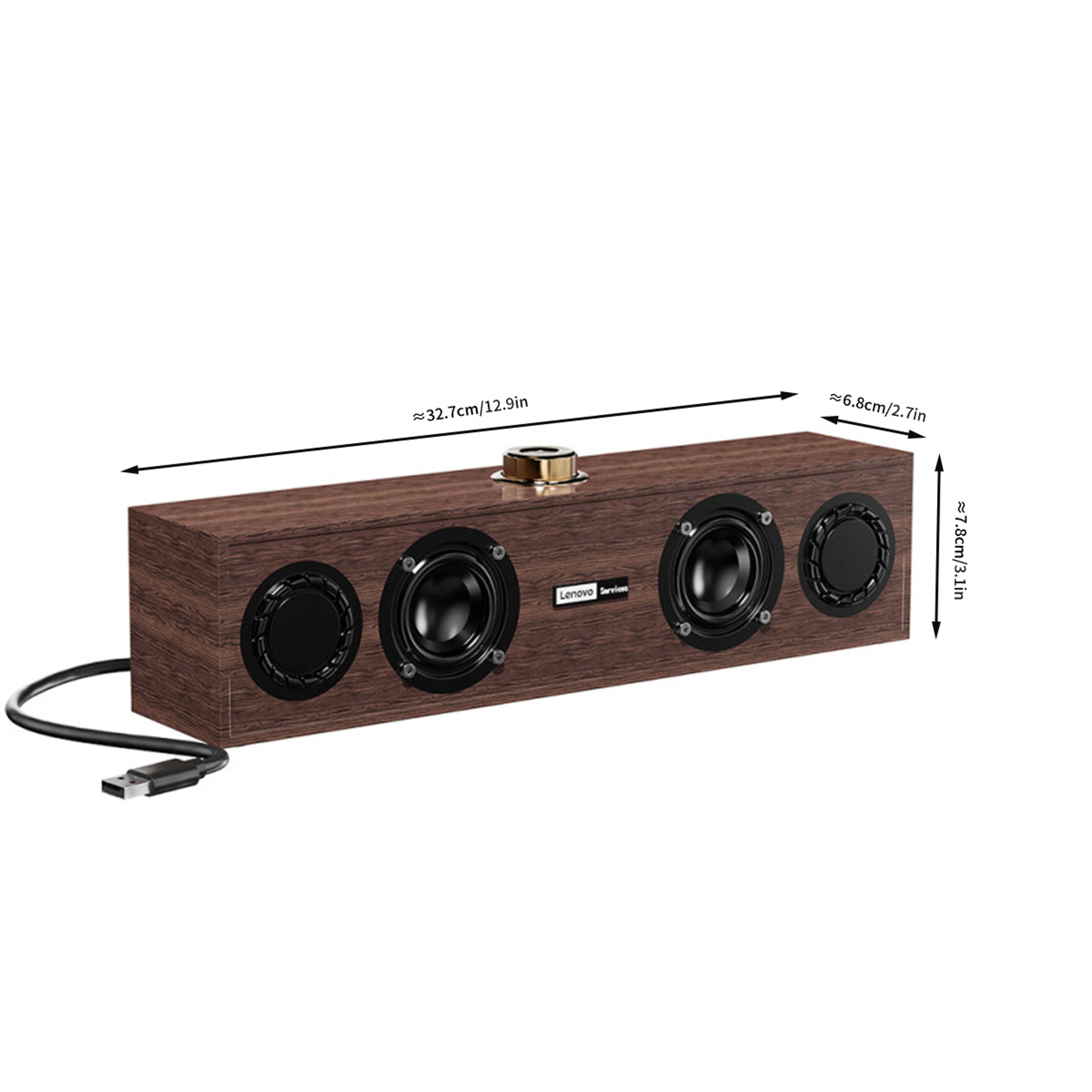 RetroSound Bluetooth Speaker Bar With Subwoofer For TV PC  Mobile 5