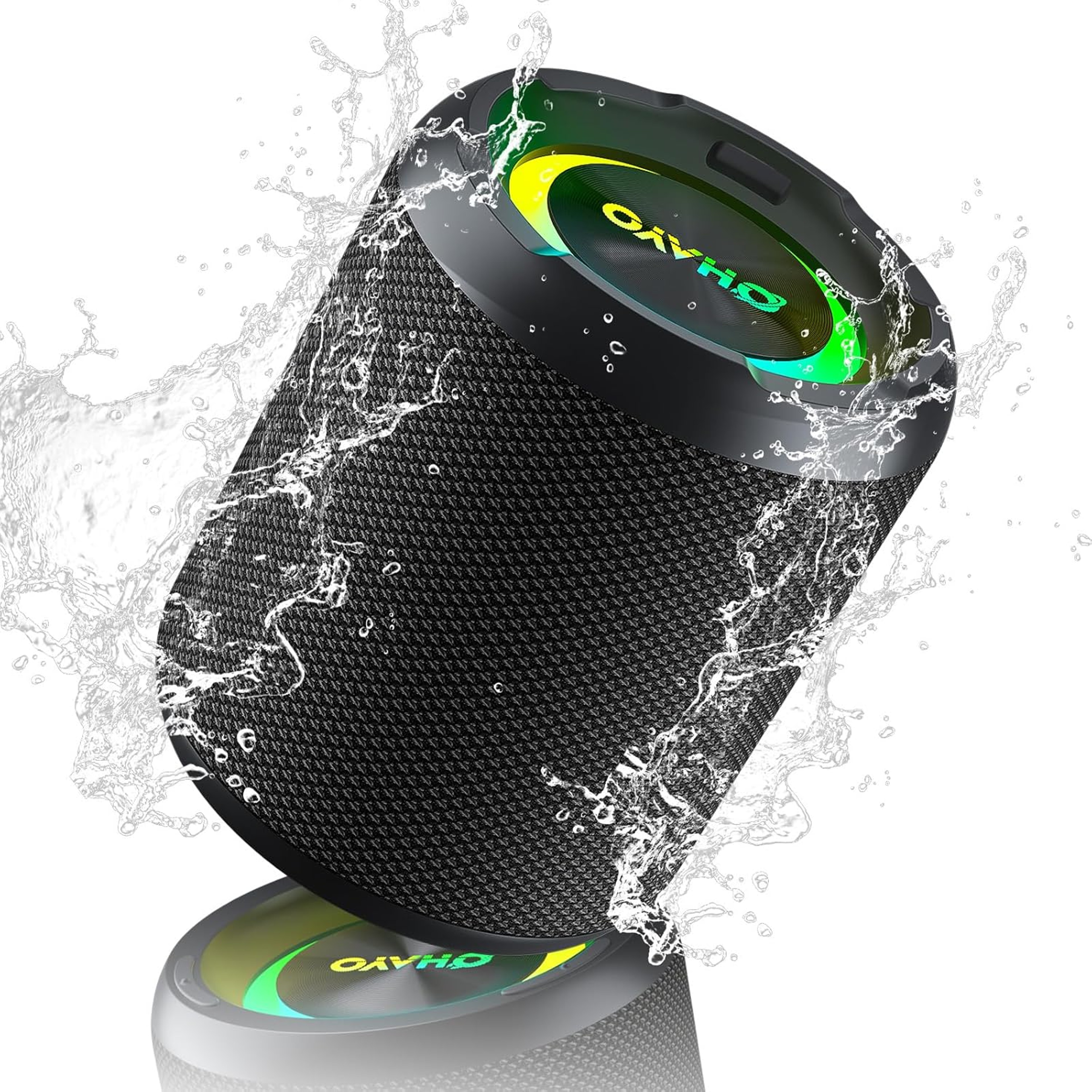 Waterproof Bluetooth Speaker With RGB Lights  TWS Stereo Sound 0