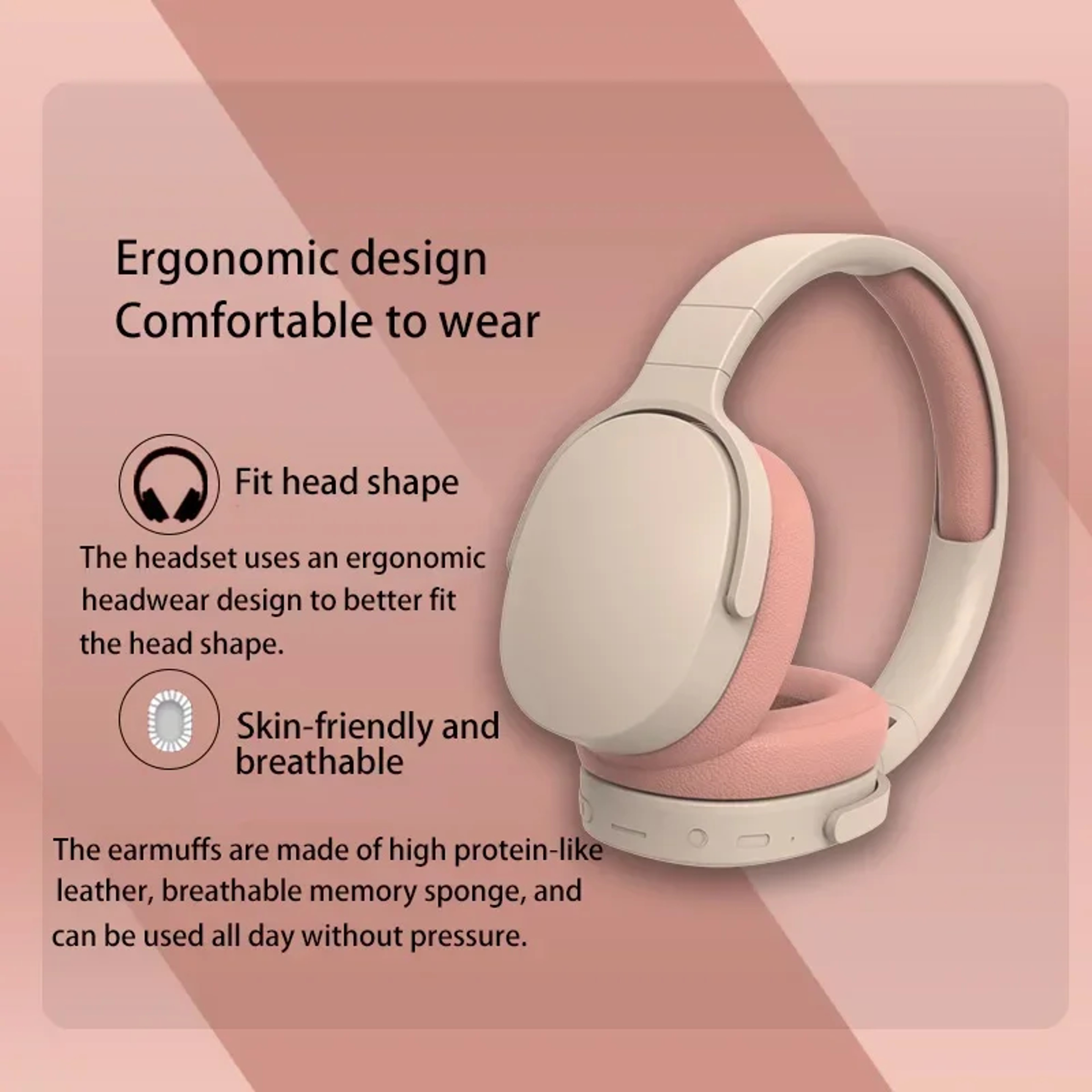 Bluetooth Wireless Gaming Headphones With Mic  HiFi Stereo Sound 2