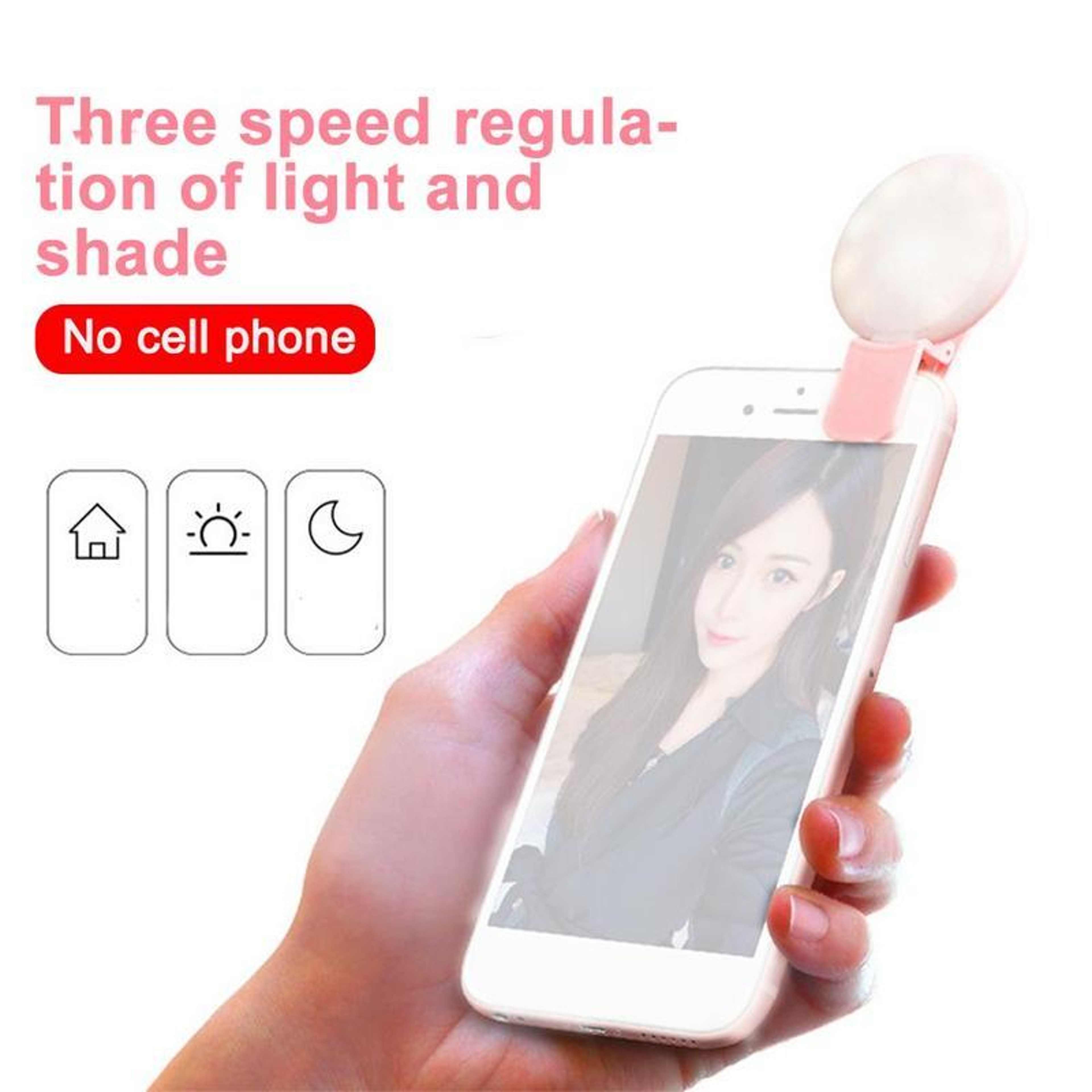 Portable LED Selfie Light Clip On Phone Fill Light For Mobile Photography 3