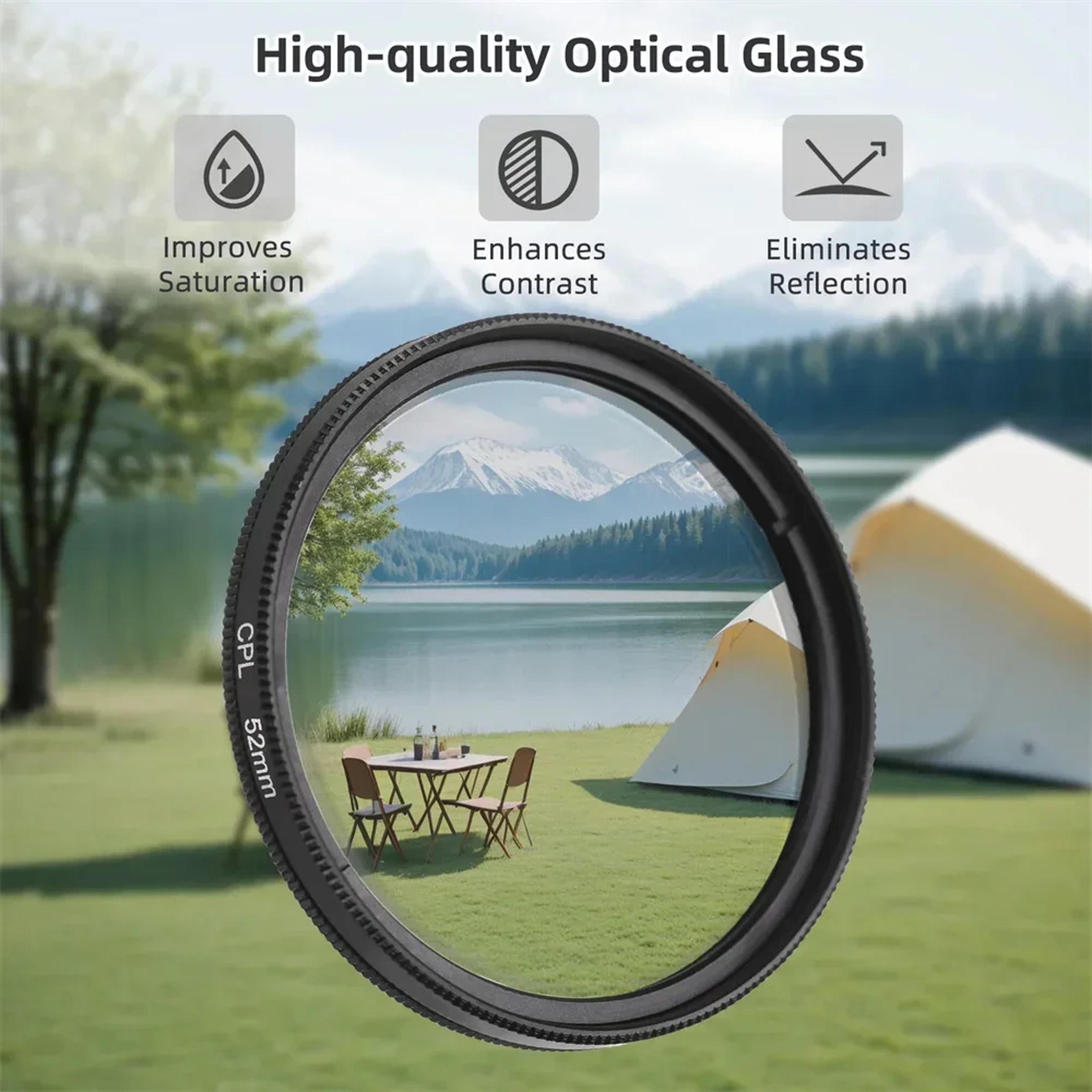 CPL Polarizer Clip On Phone Camera Lens Filter Universal Smartphone Photography Kit – view 3