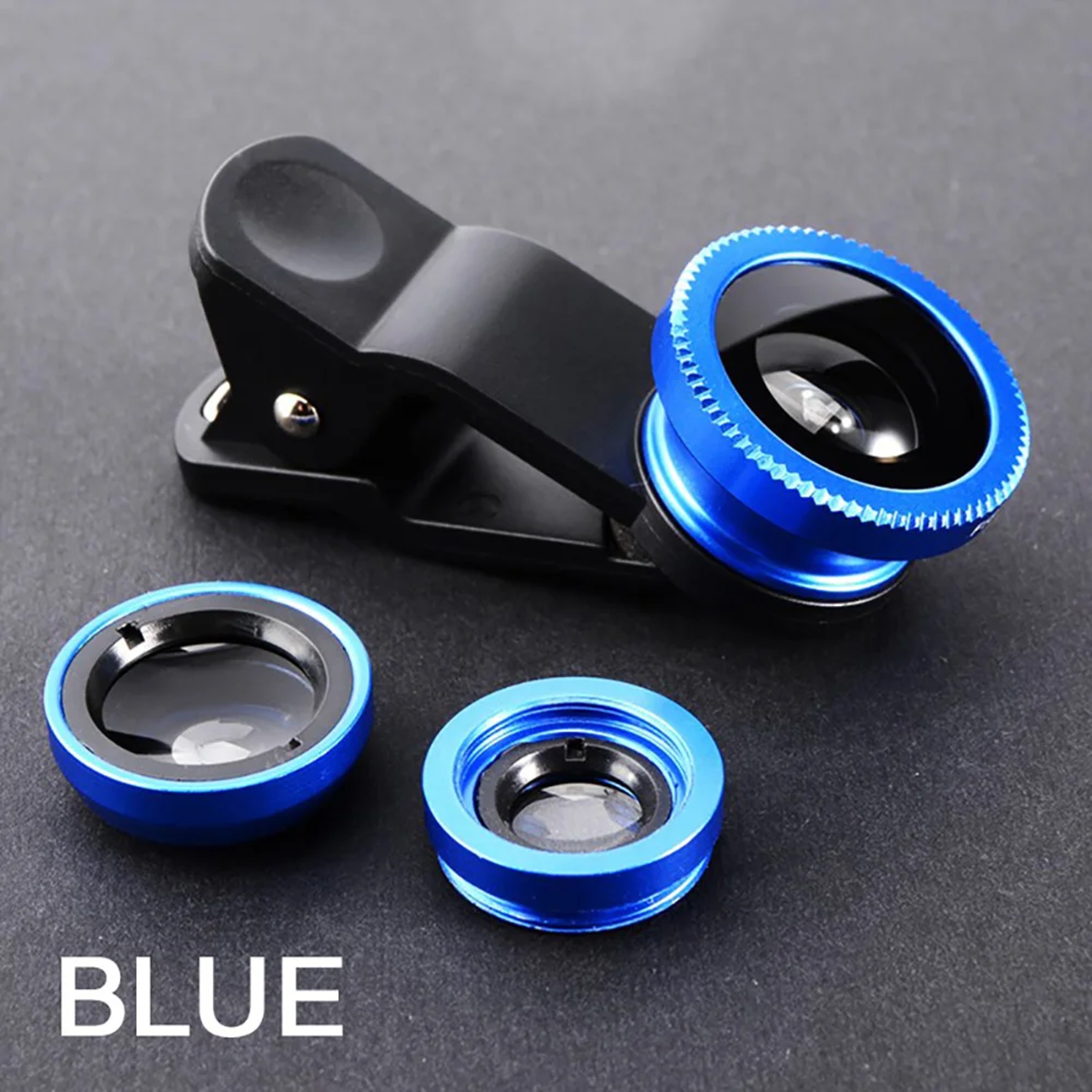 Phone Camera Lens Kit With Wide Angle Lens Macro  Fisheye Clip On 9
