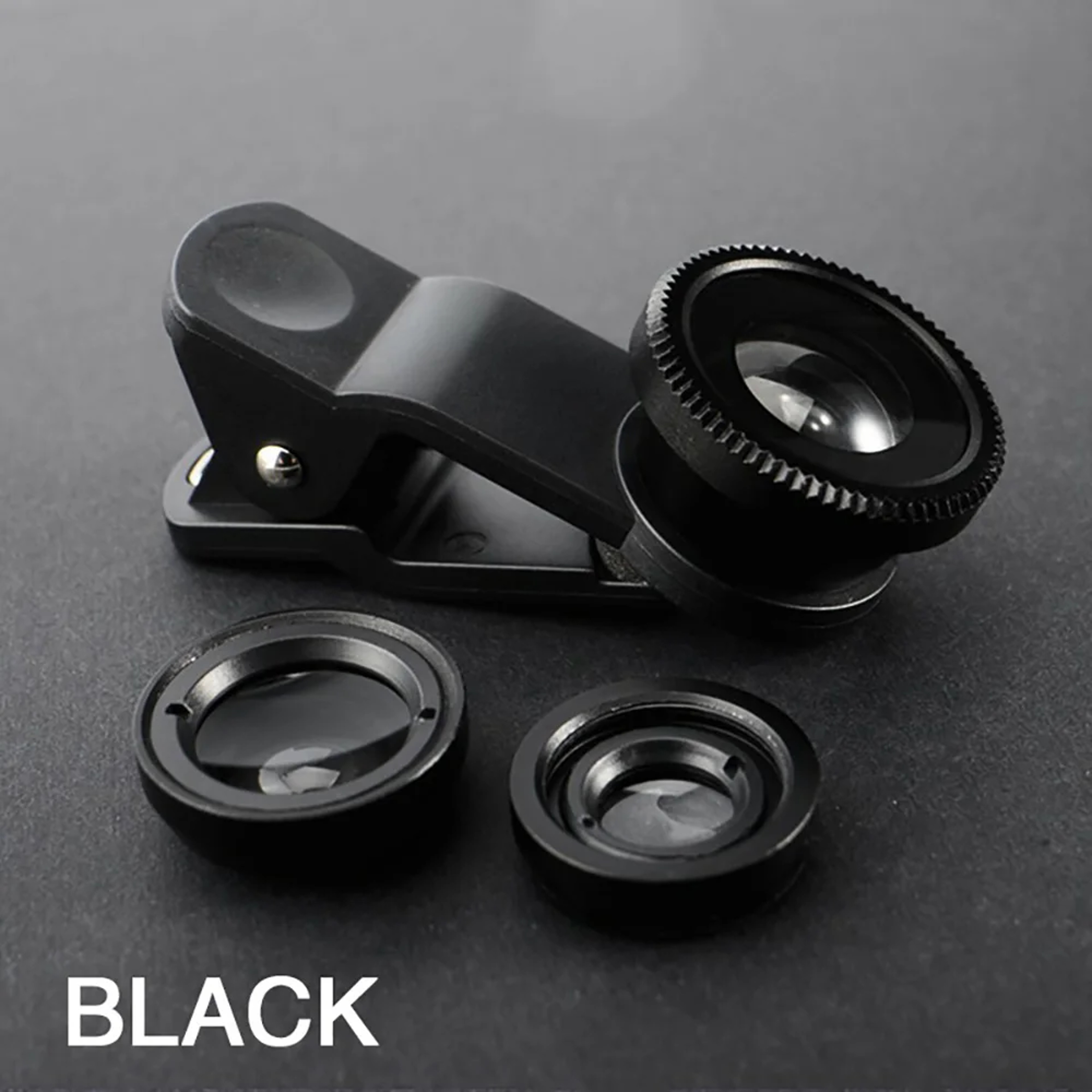 Phone Camera Lens Kit With Wide Angle Lens Macro  Fisheye Clip On 10