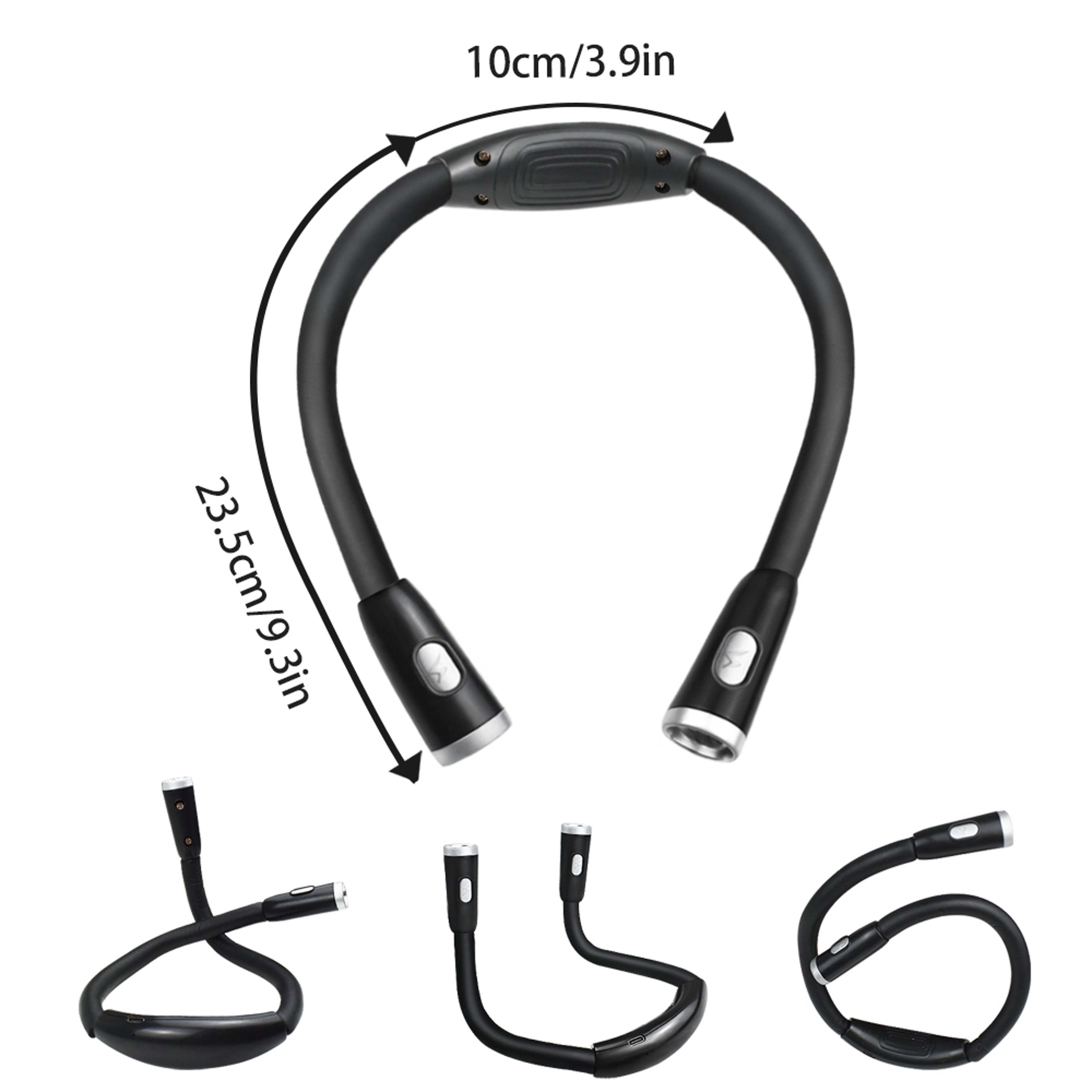 Neck Reading Light USB Rechargeable Book Light For Reading Knitting  Hands Free Tasks 2