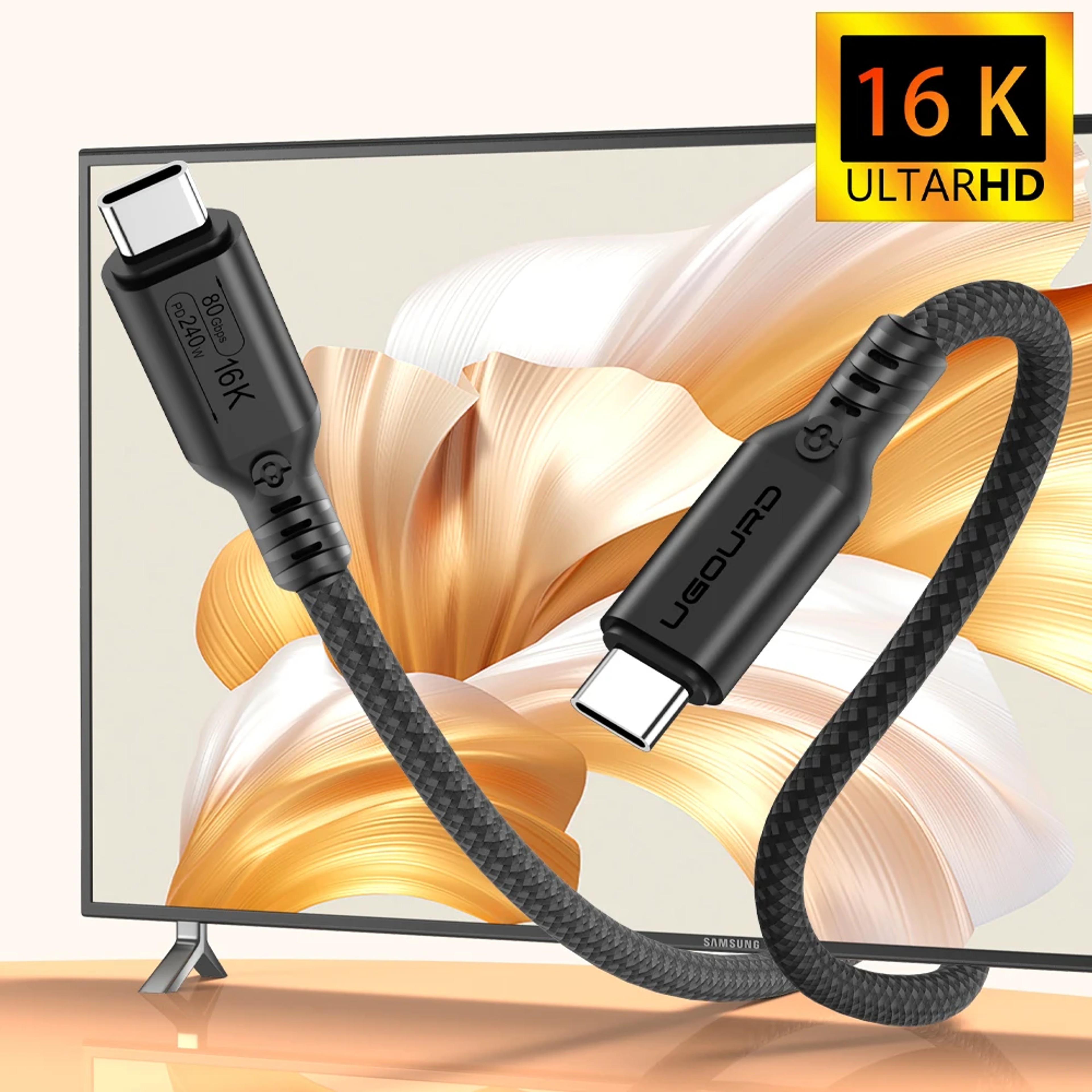 Ultra Speed USB USB C Cable For Thunderbolt Display  GPU 2
