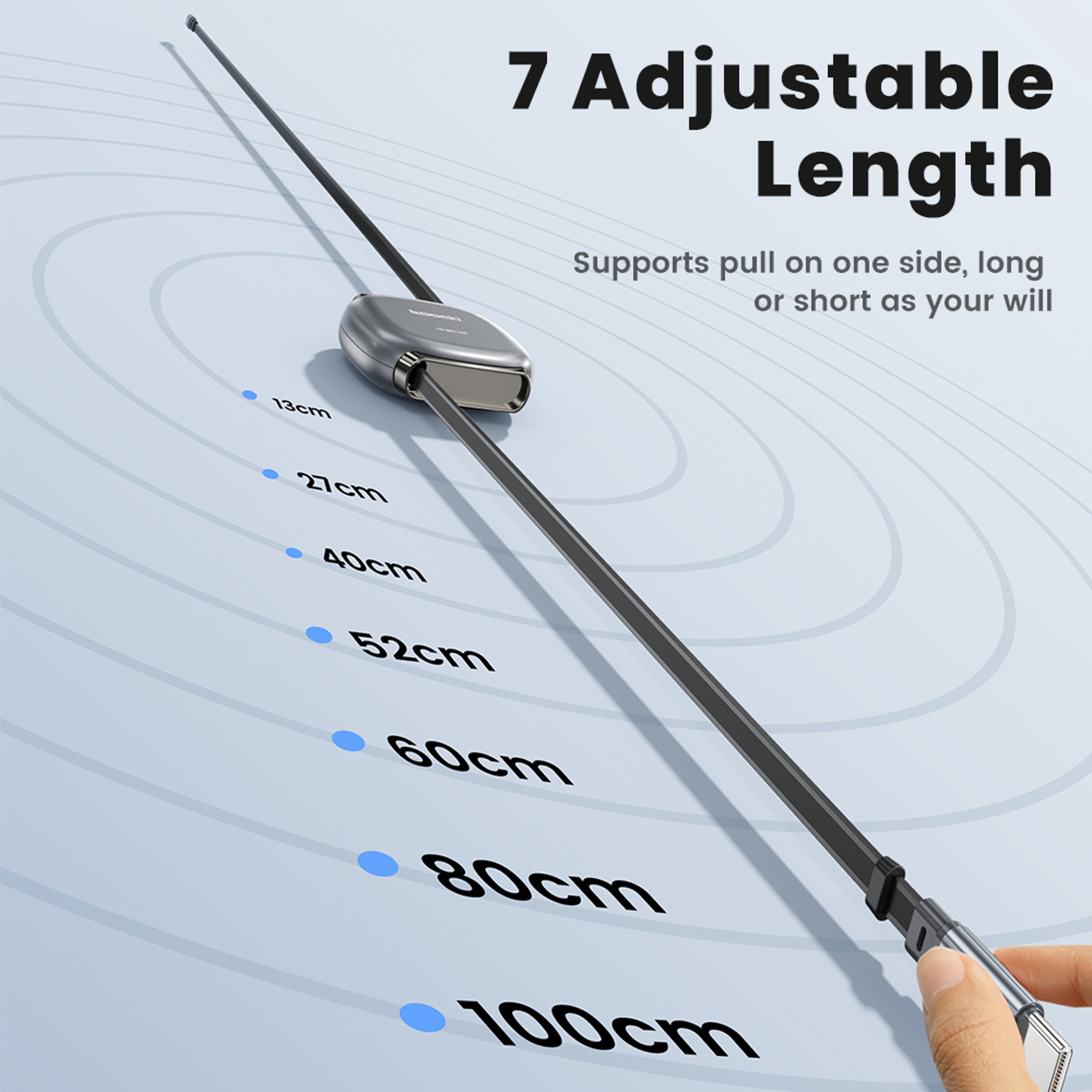 Flex Charge Retractable USB C Cable Fast Charging Cord 1