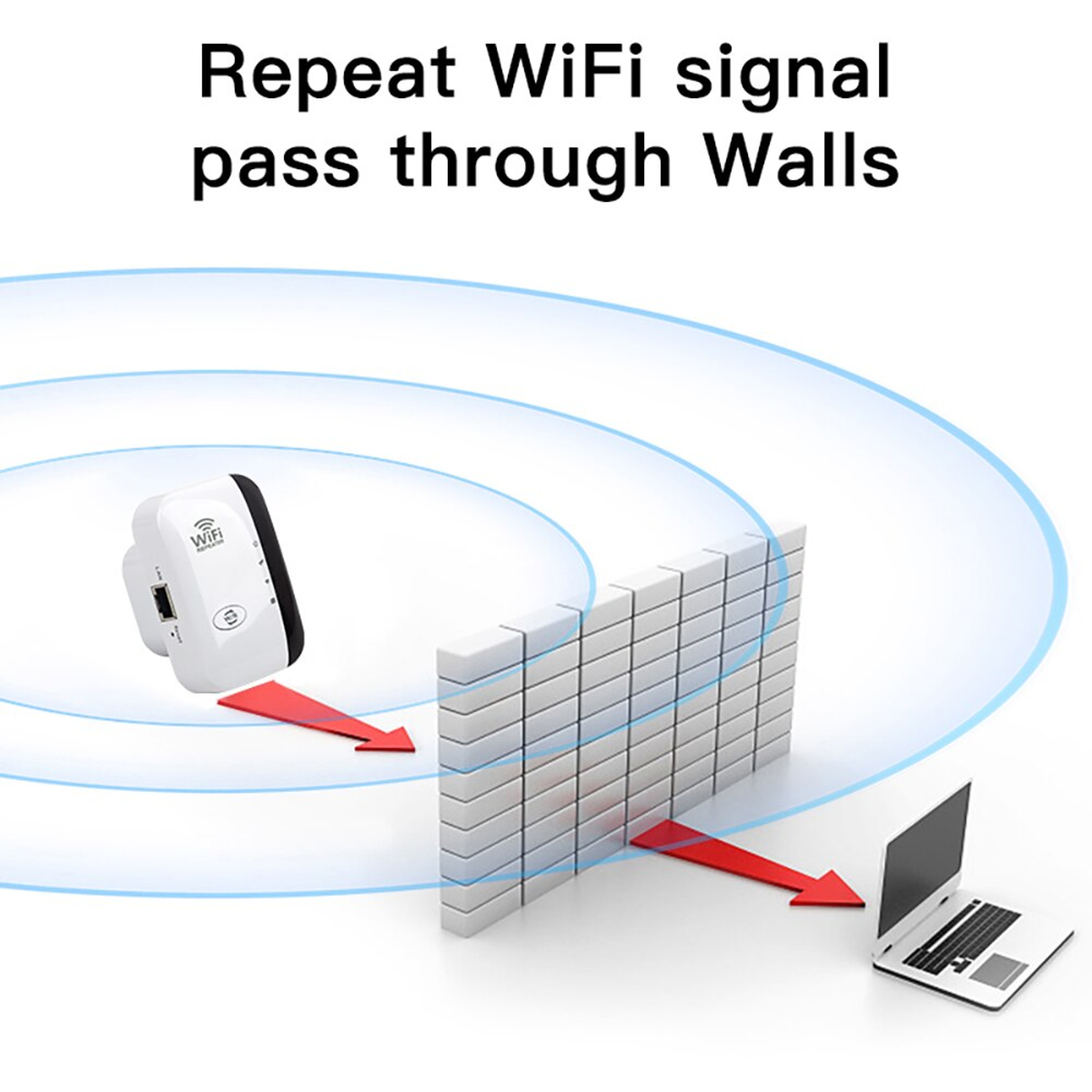 WiFi Range Extender  Signal Booster Wireless Repeater With WPS Setup 1