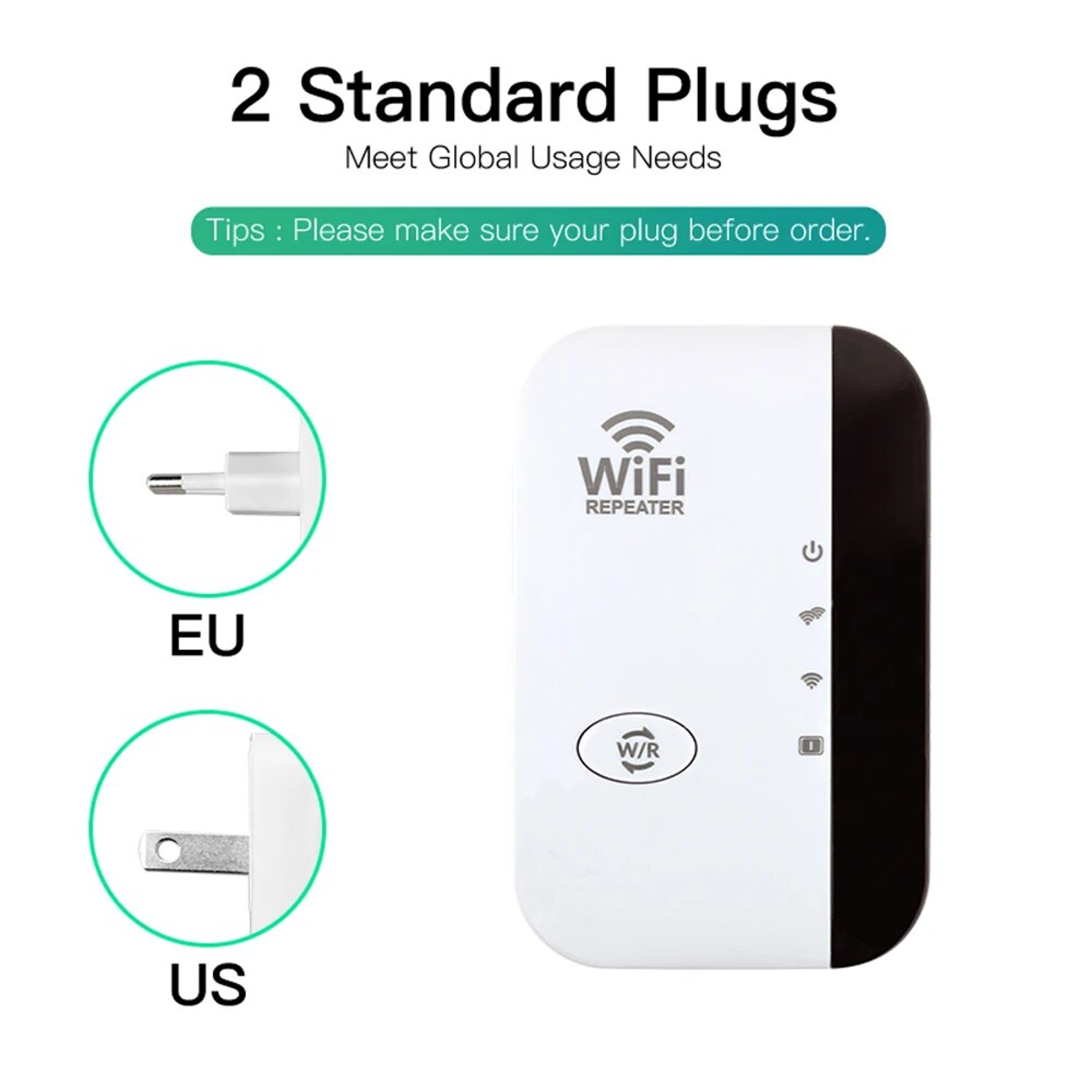WiFi Range Extender  Signal Booster Wireless Repeater With WPS Setup 3