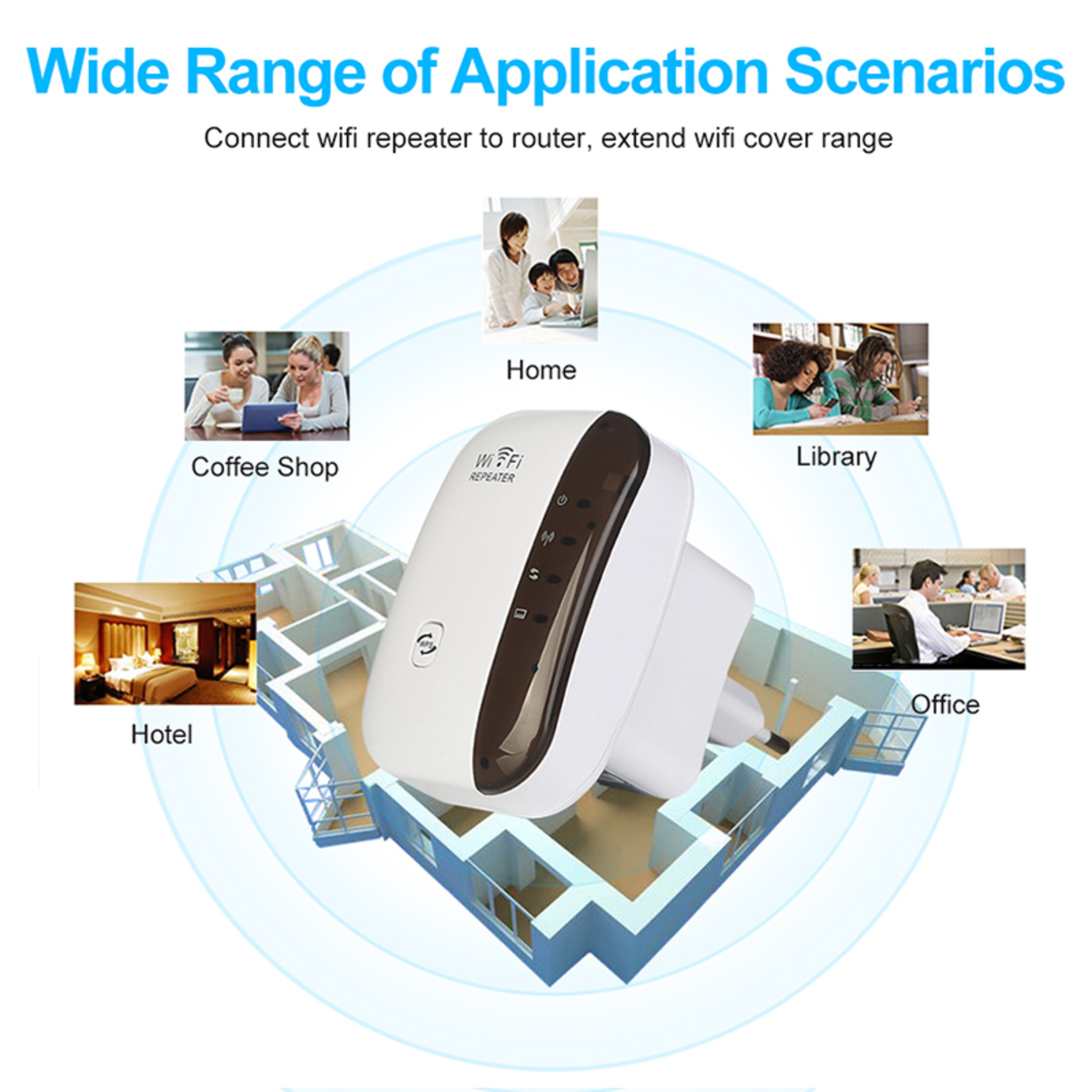 WiFi Boost Pro Range Extender Wireless WiFi Repeater  Signal Amplifier 3